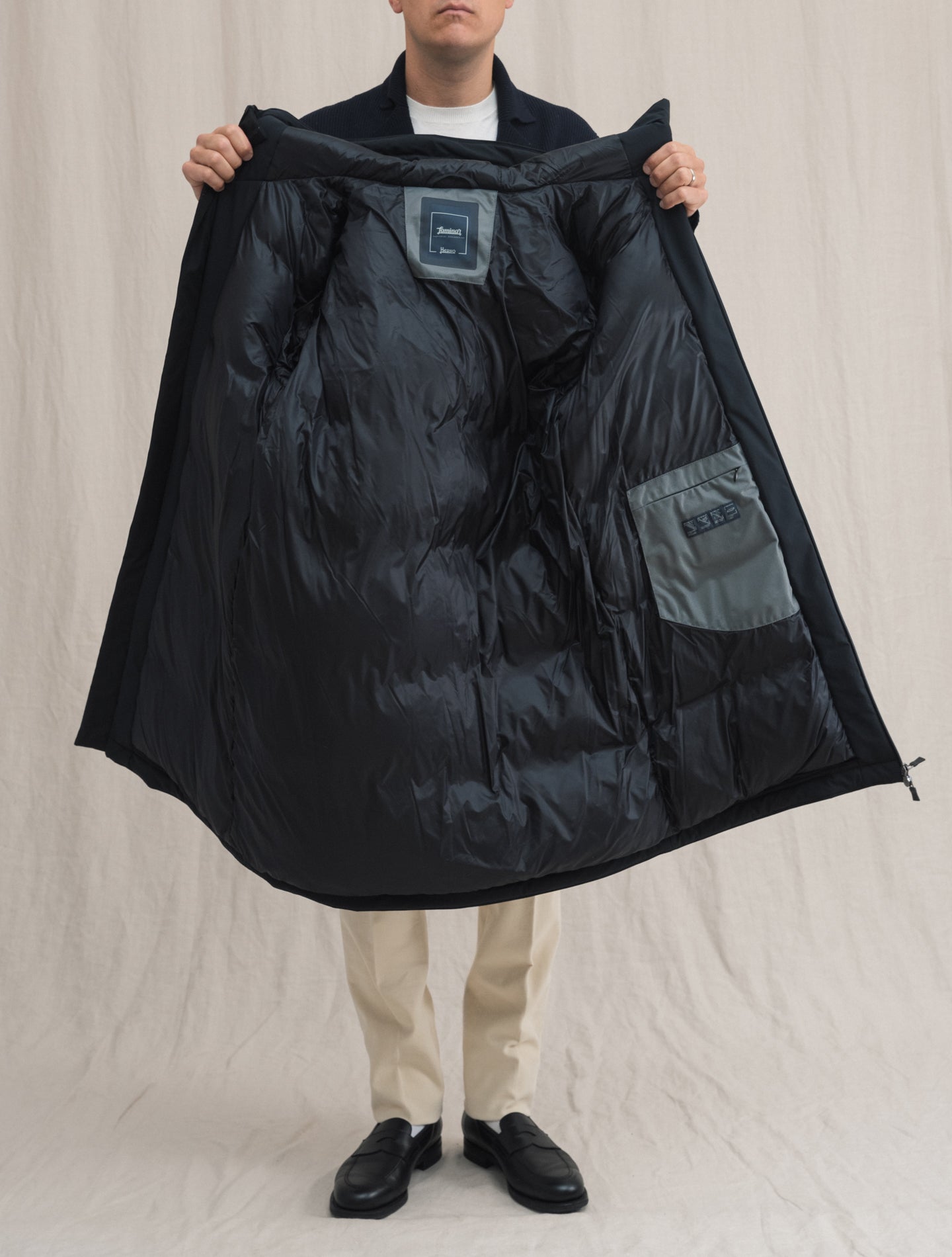 Laminar Down Parka Dark Navy | Gabucci