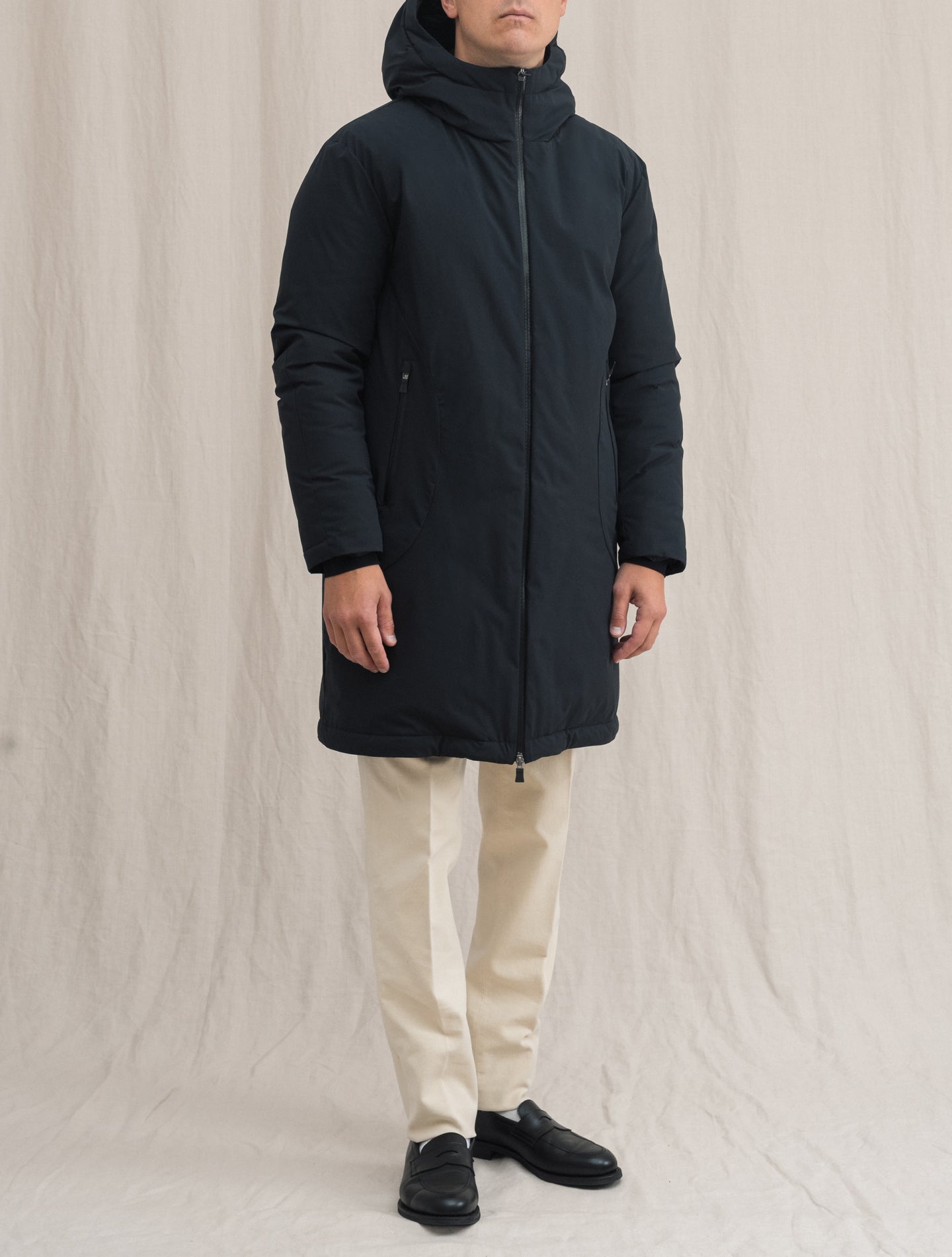 Laminar Down Parka Dark Navy | Gabucci