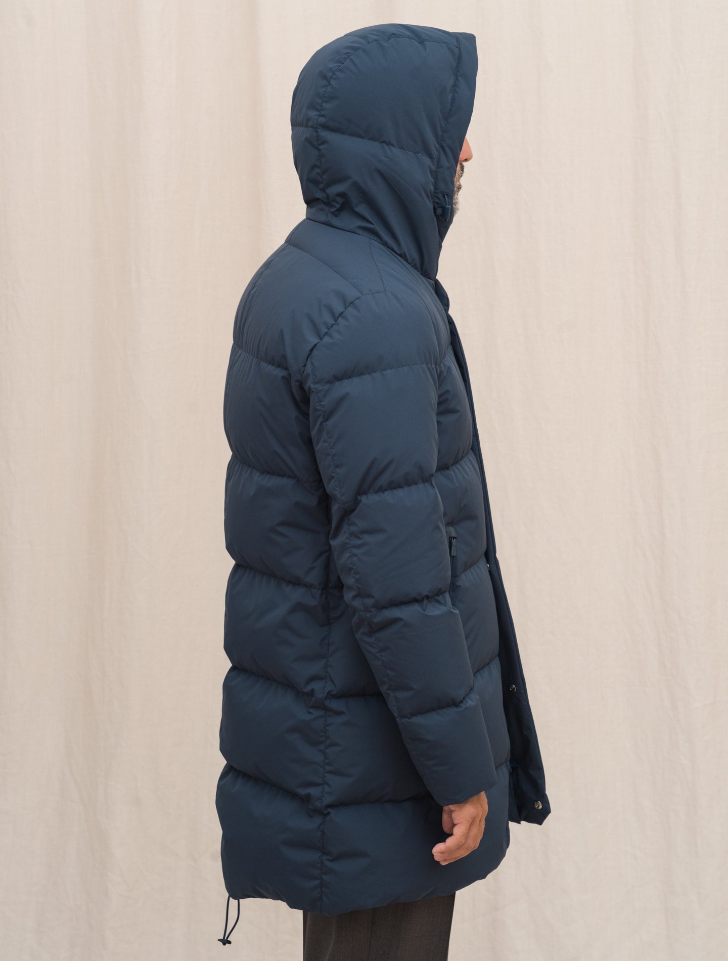 Laminar Down Parka Navy Herno Outerwear 48