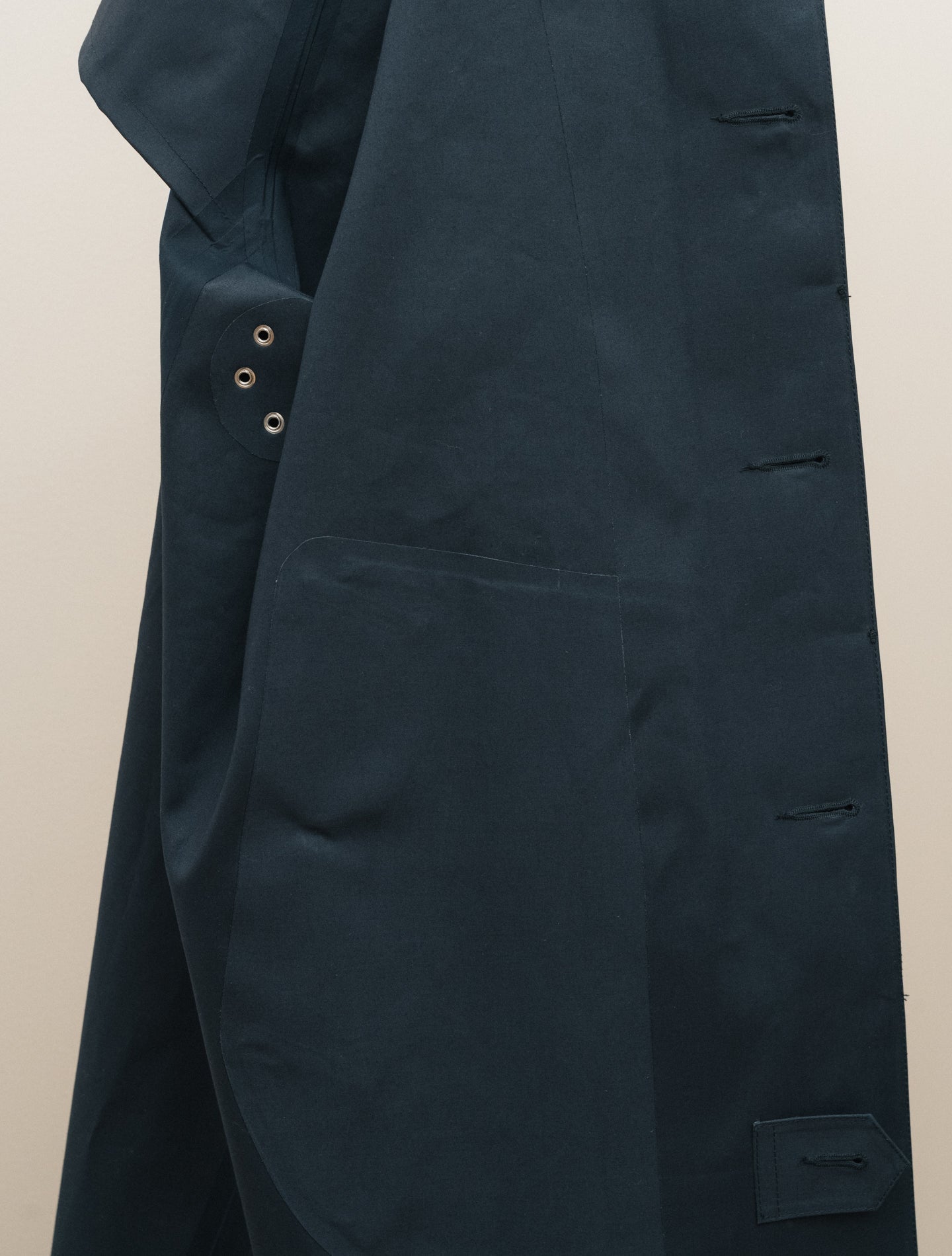 Lauder Bonded Cotton Coat Navy Mackintosh Outerwear 36/S