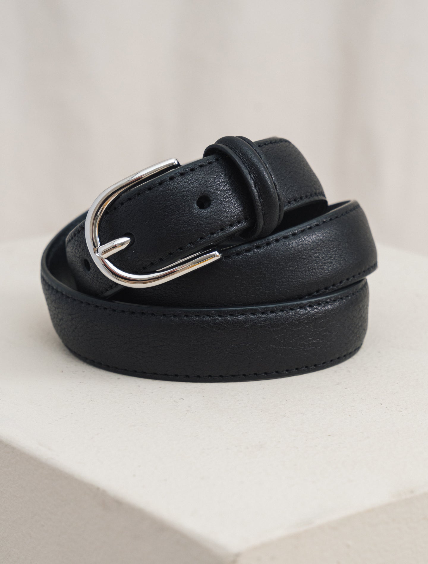 Leather Belt Black | Gabucci