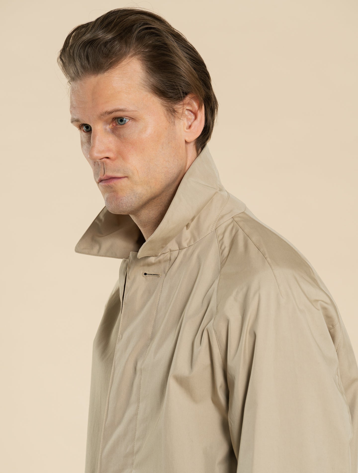Light Wright Cotton Raincoat Aspesi Outerwear M