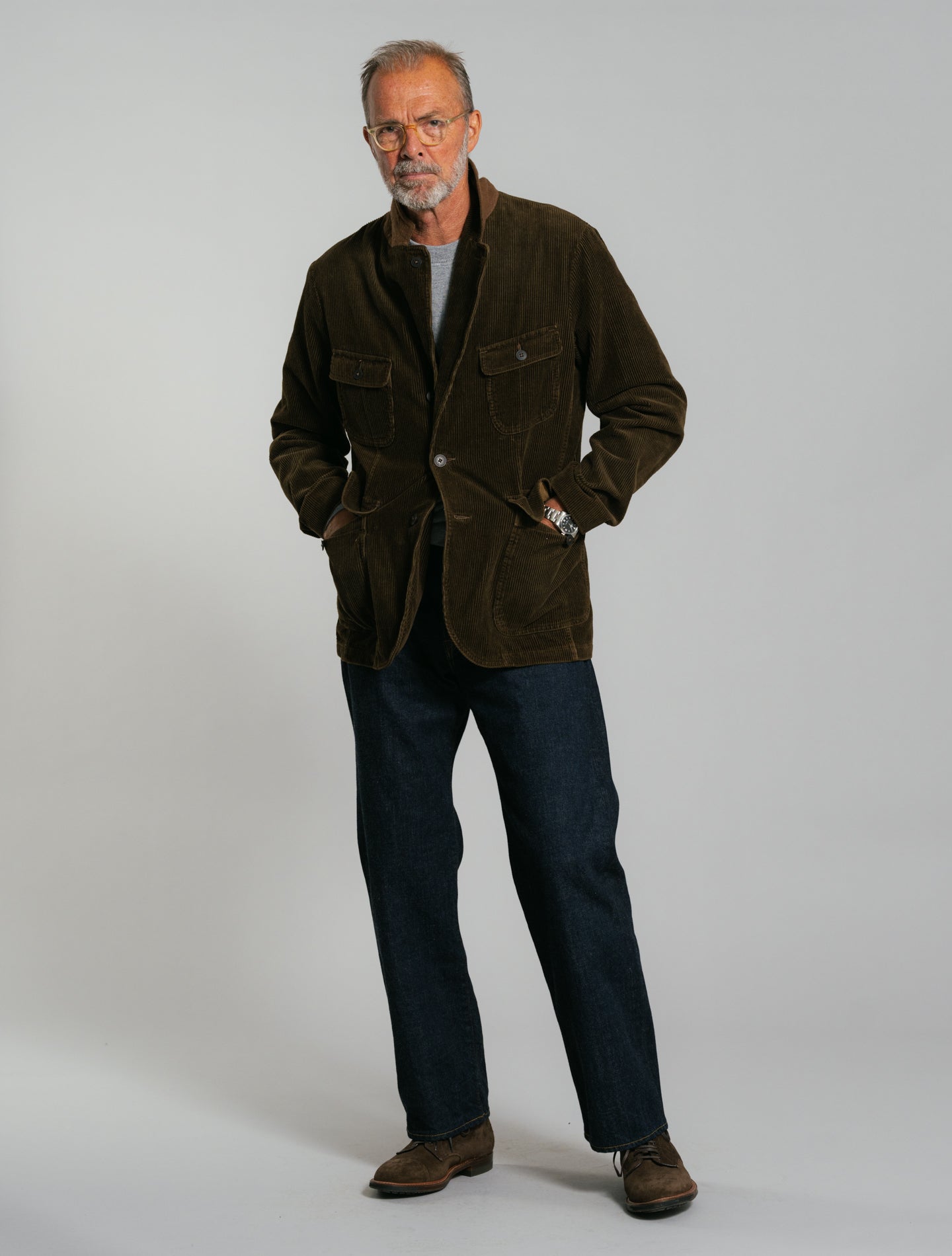 Limerick Unconstructed Corduroy Sport Coat Vintage Brown RRL Outerwear L