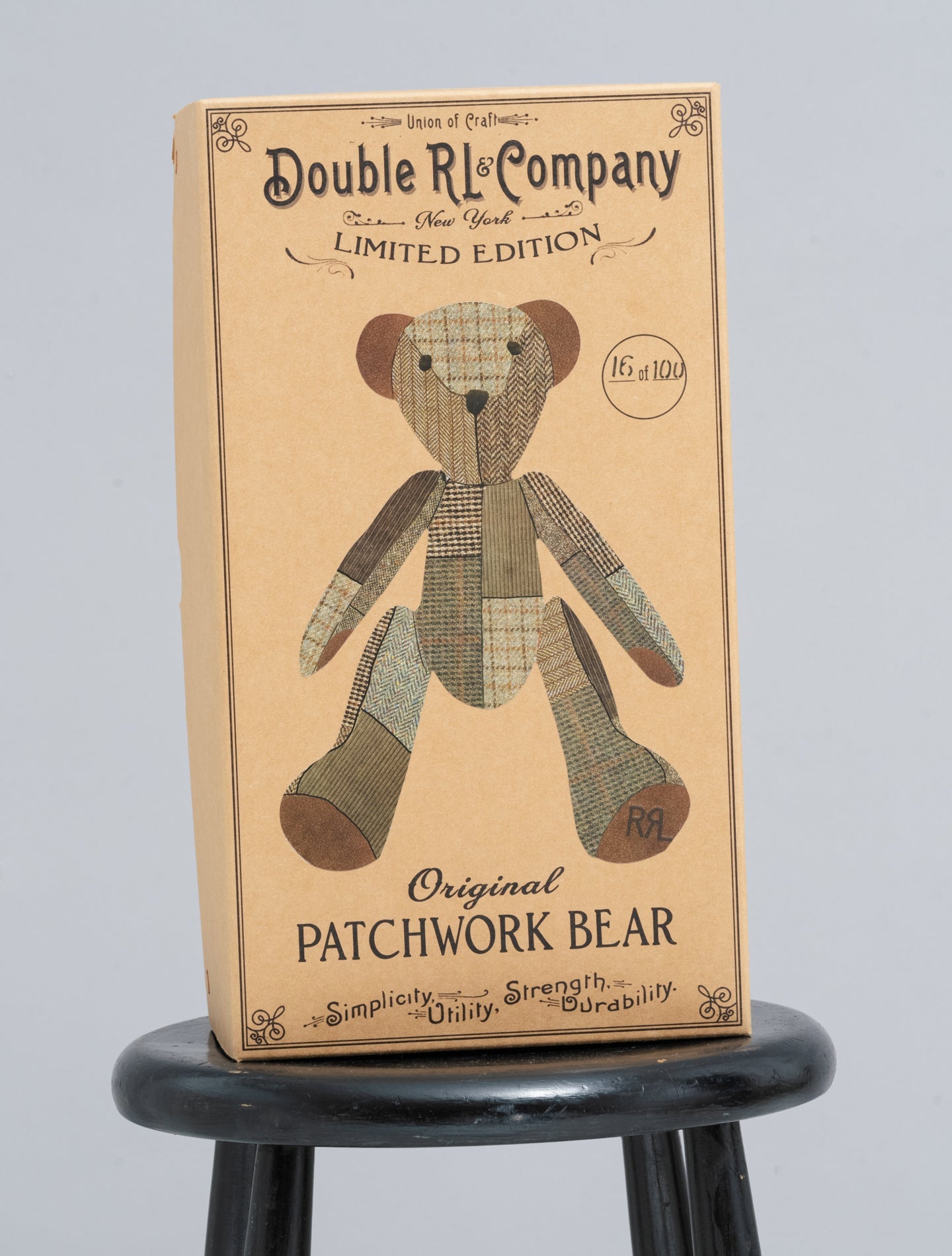 Limited - Edition Patchwork Arthur Bear Brown RRL One Size