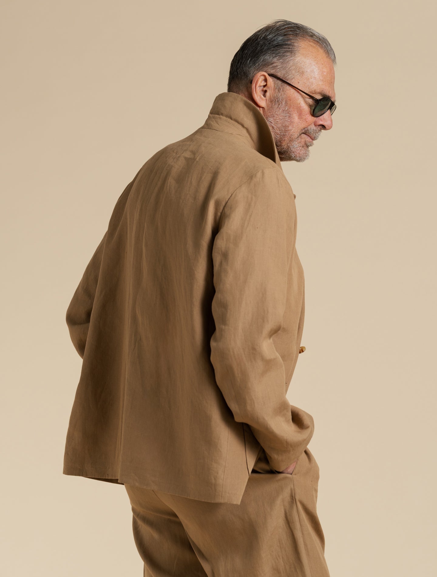 Linen Cotton Silk Shirt Jacket Terra Lardini Jackets 48