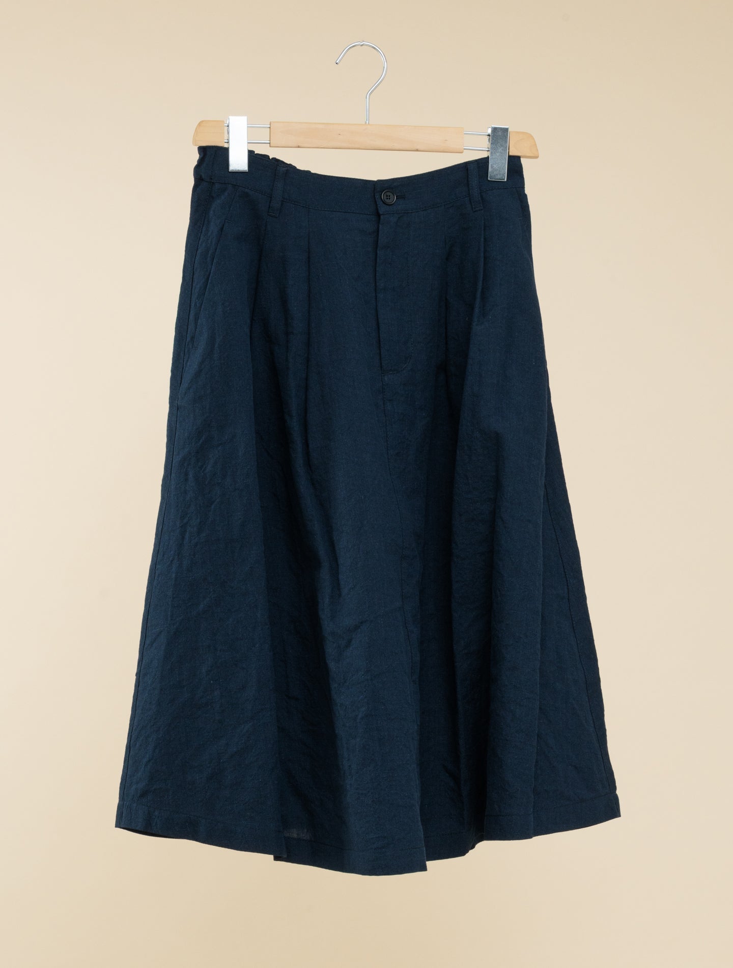 Linen Cotton Skirt - AA Capsule Collection Navy Aspesi Skirts IT 38