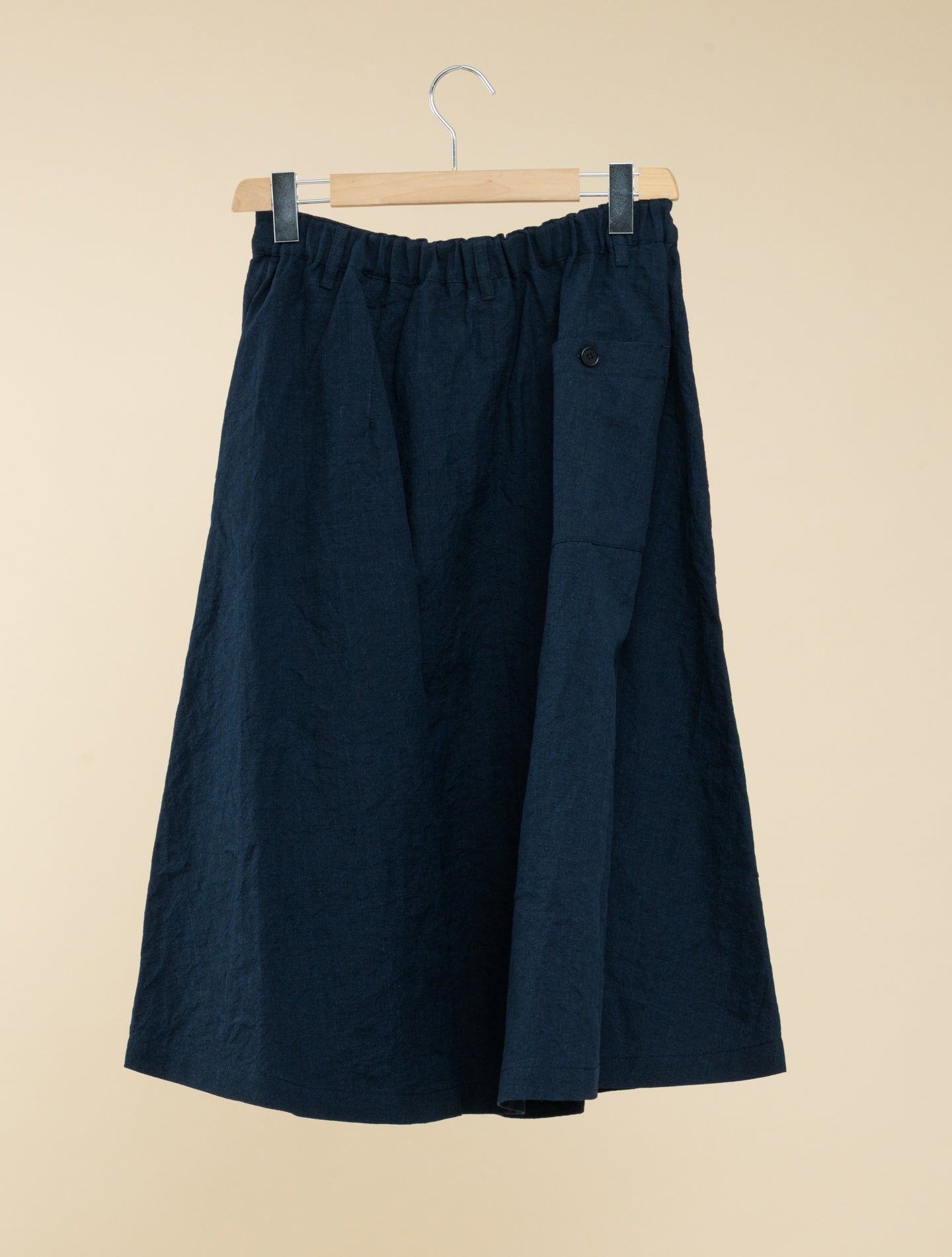 Linen Cotton Skirt - AA Capsule Collection Navy Aspesi Skirts IT 38