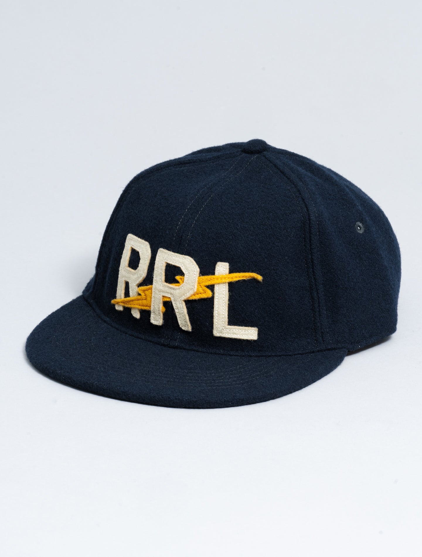 Logo Wool - Blend Felt Ball Cap Navy RRL Hats One Size