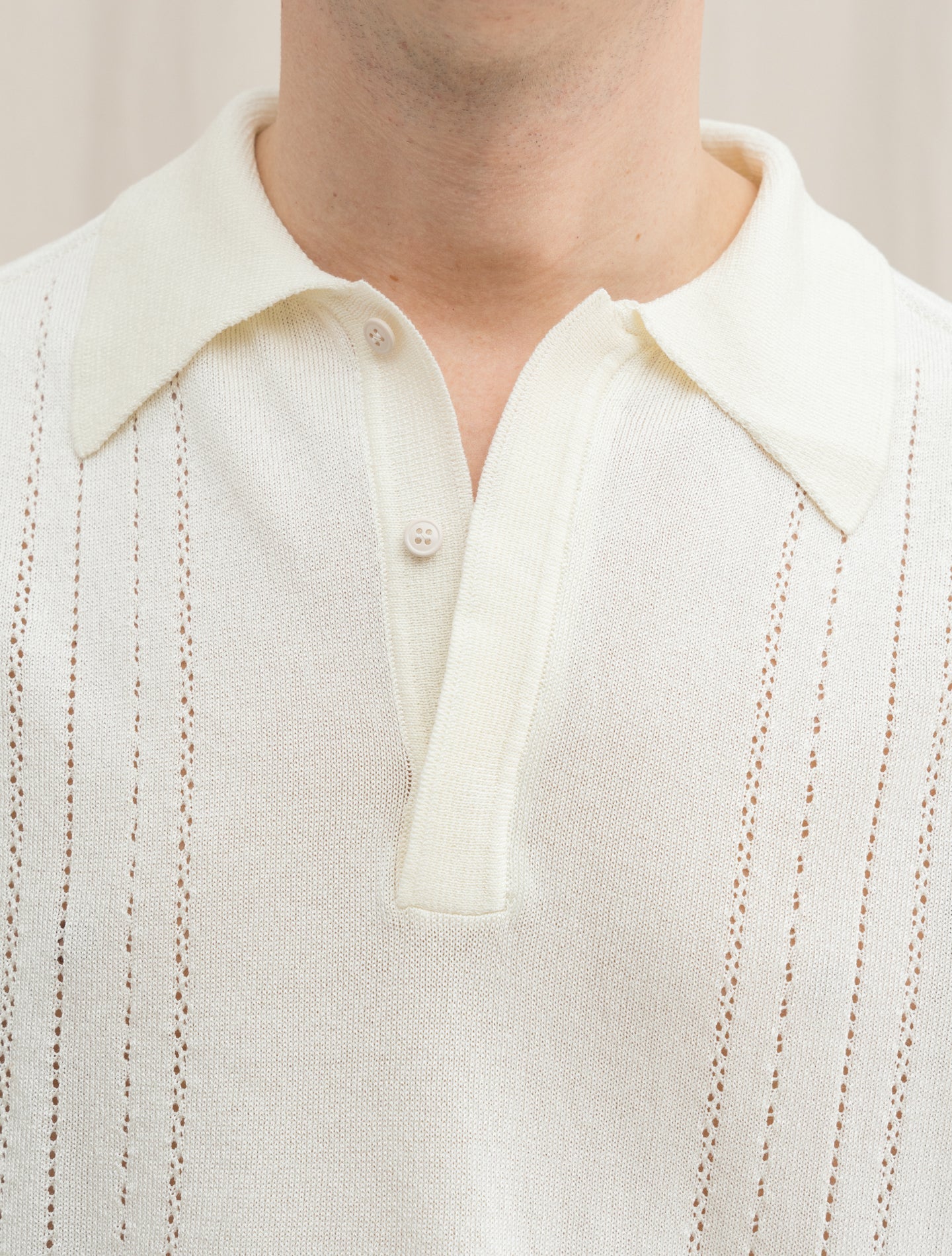 Long sleeve Polo Shirt Off White Lardini Polo shirts S