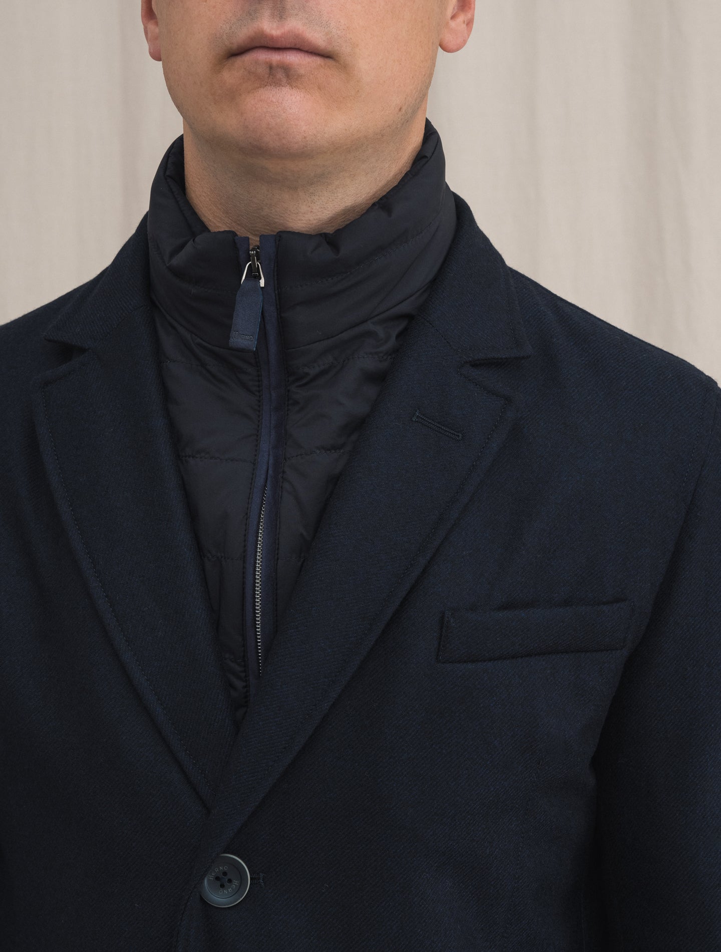 Loro Piana Storm System Coat Navy | Gabucci