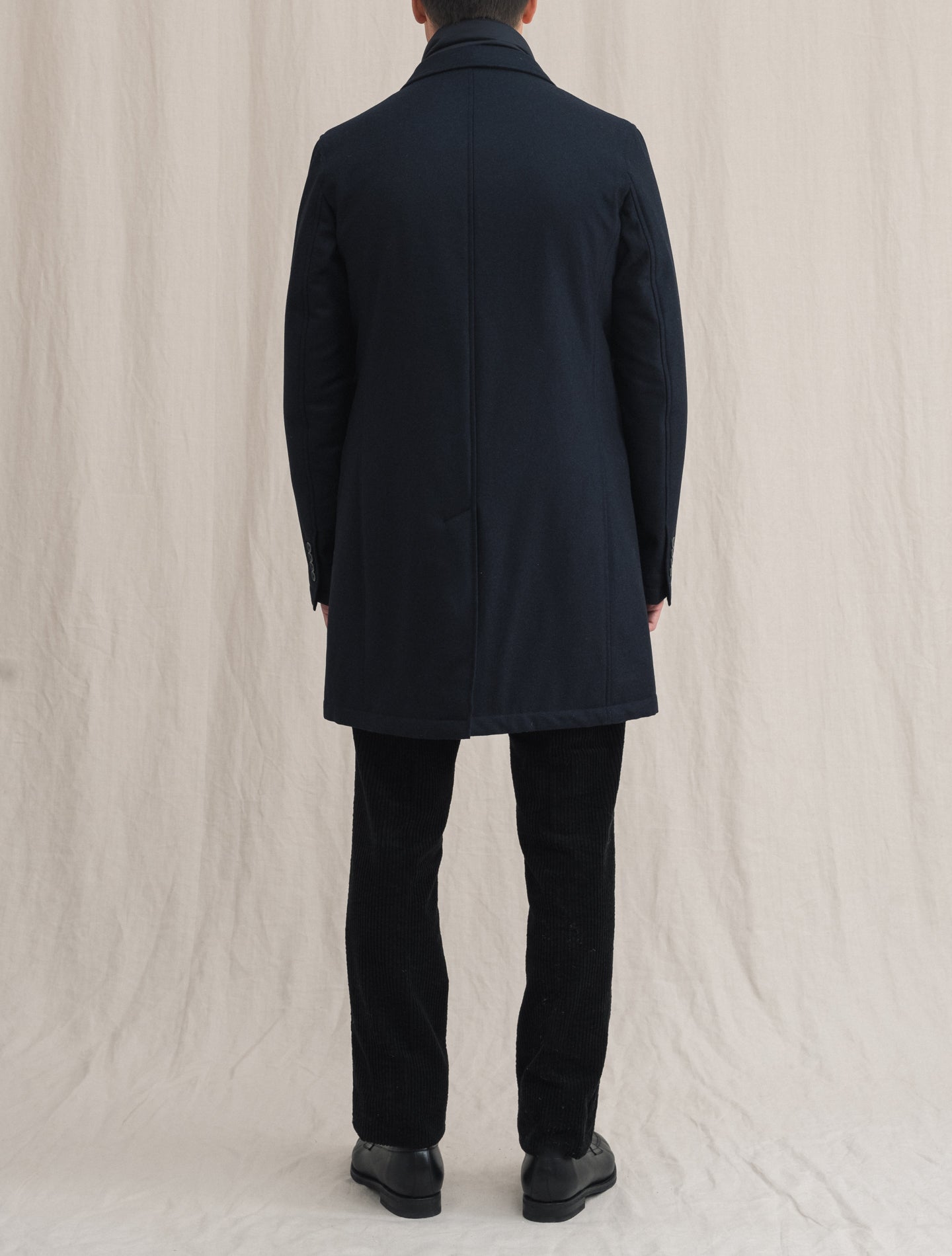 Loro Piana Storm System Coat Navy | Gabucci