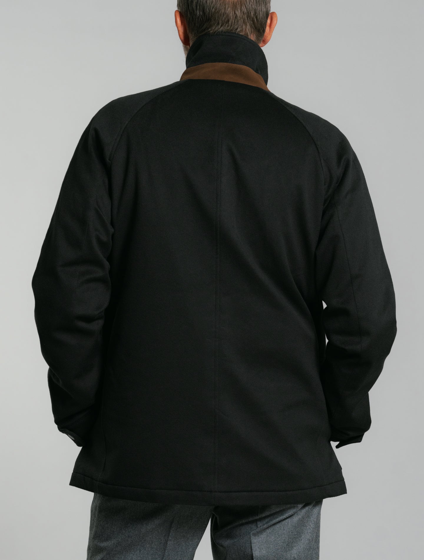 Loro Piana Storm System Shooting Jacket Coffee Manto Outerwear 48