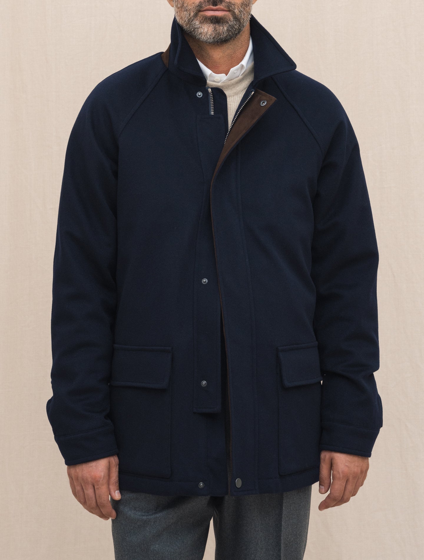 Loro Piana Storm System Shooting Jacket - Gabucci 30 Navy Manto Outerwear 48