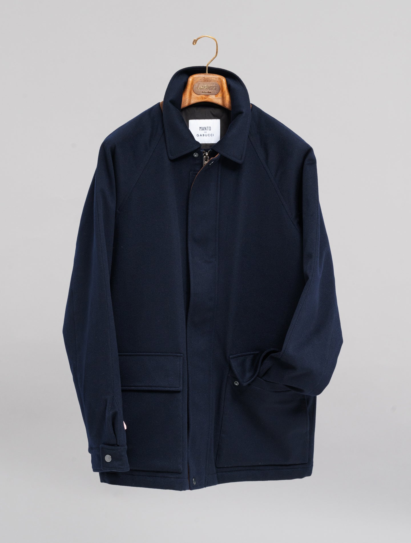 Loro Piana Storm System Shooting Jacket Navy Manto Outerwear 48