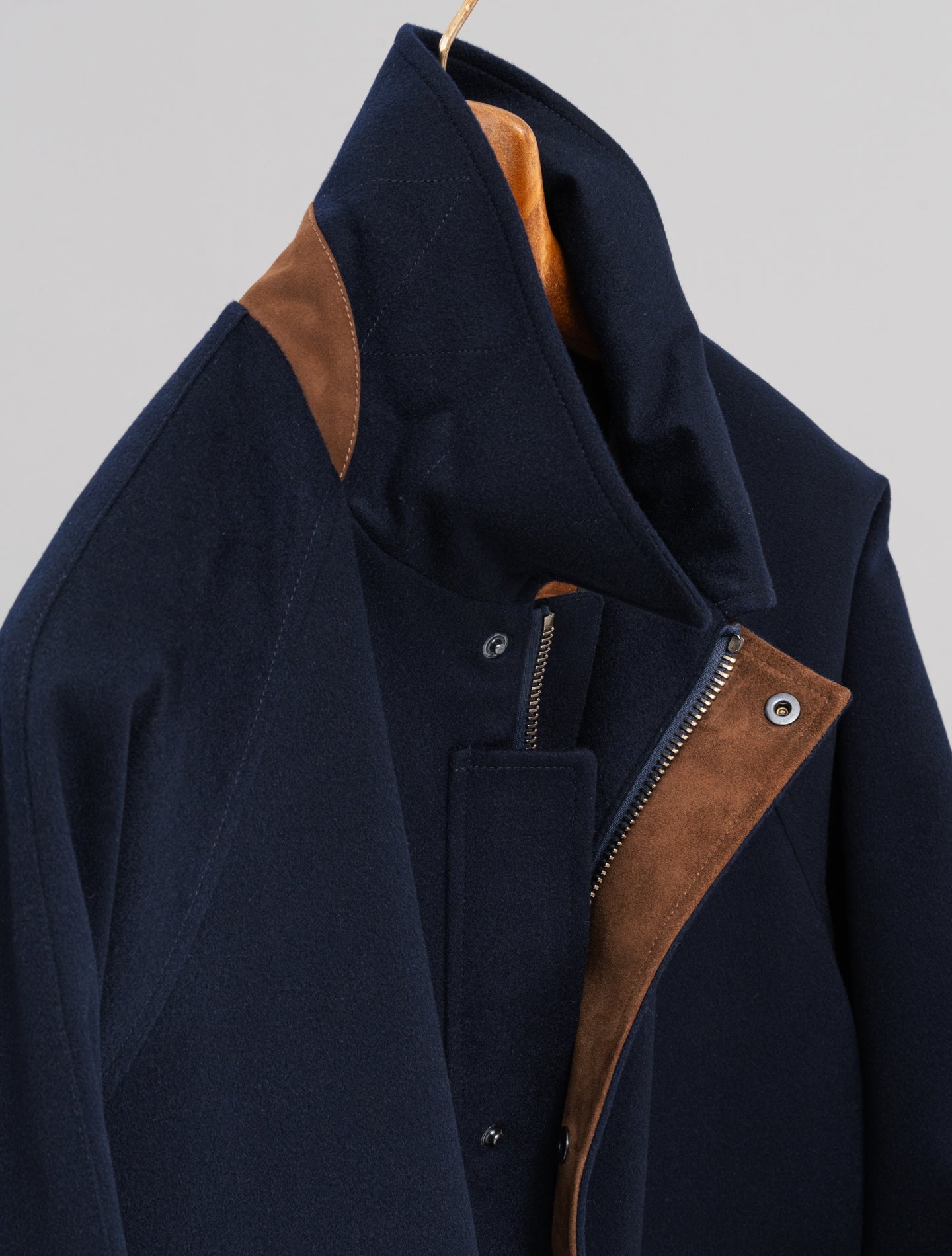 Loro Piana Storm System Shooting Jacket Navy Manto Outerwear 48