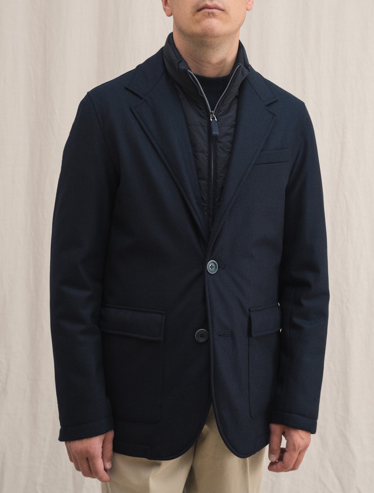 Loro Piana Storm System Wool Cashmere Jacket Navy | Gabucci