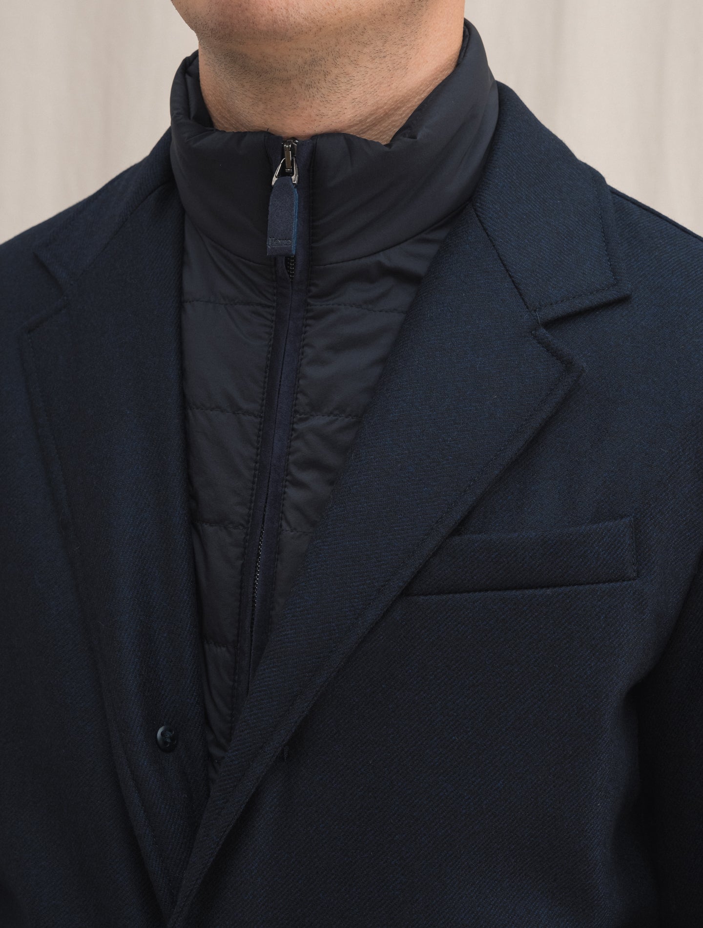 Loro Piana Storm System Wool Cashmere Jacket Navy | Gabucci