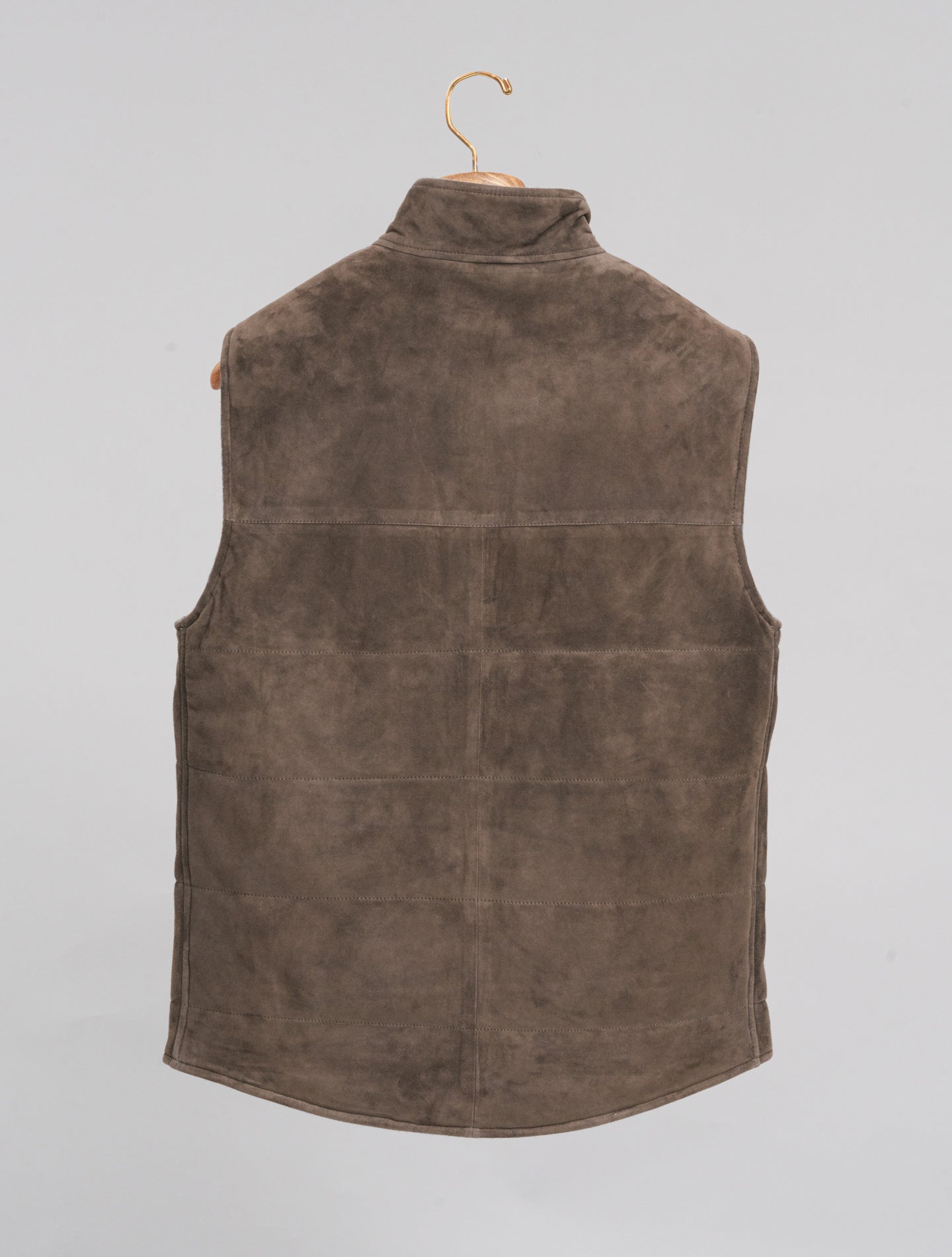 Luca Suede Vest Dark Brown Manto Outerwear 48