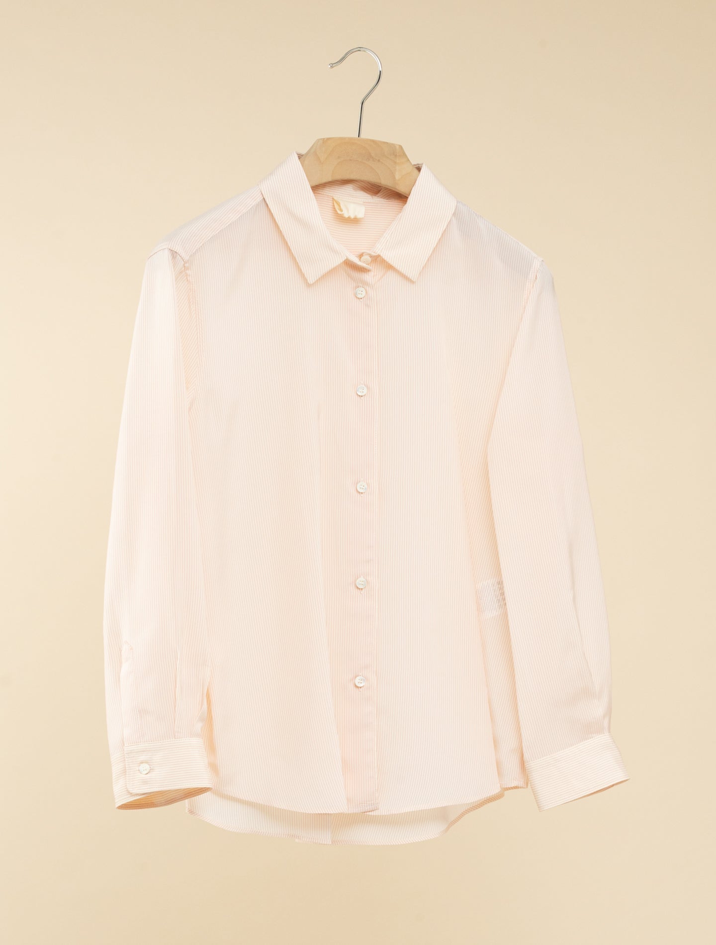 Micro Striped Silk Shirt - AA Capsule Collection Light Pink Aspesi Shirts IT 40