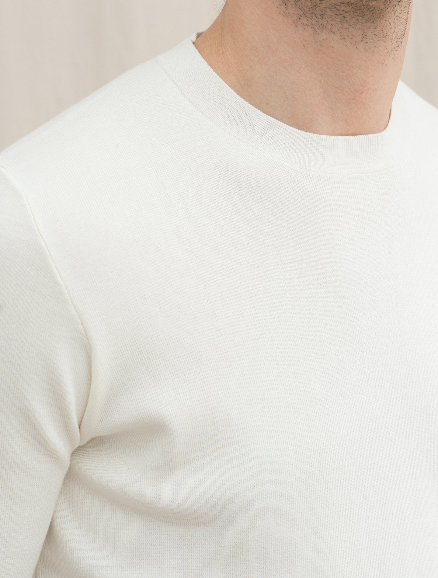 Milano Stitch Crewneck Shirt Sleeve Off White Gabucci T-shirts 48