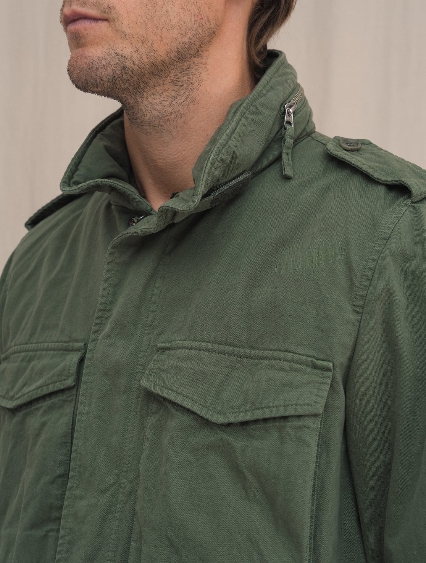 Minifield Jacket Cotton Green | Gabucci