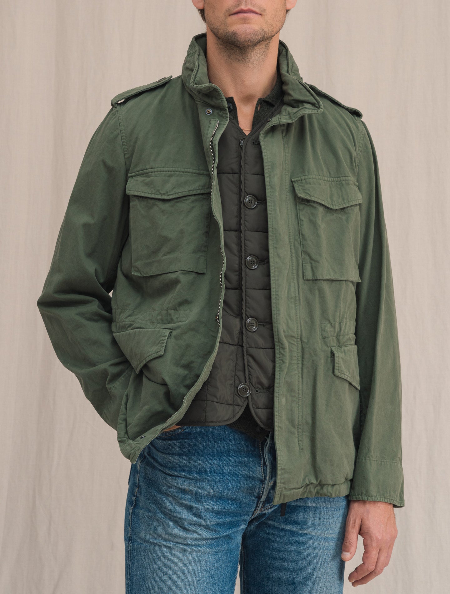 Minifield Jacket Cotton Green | Gabucci