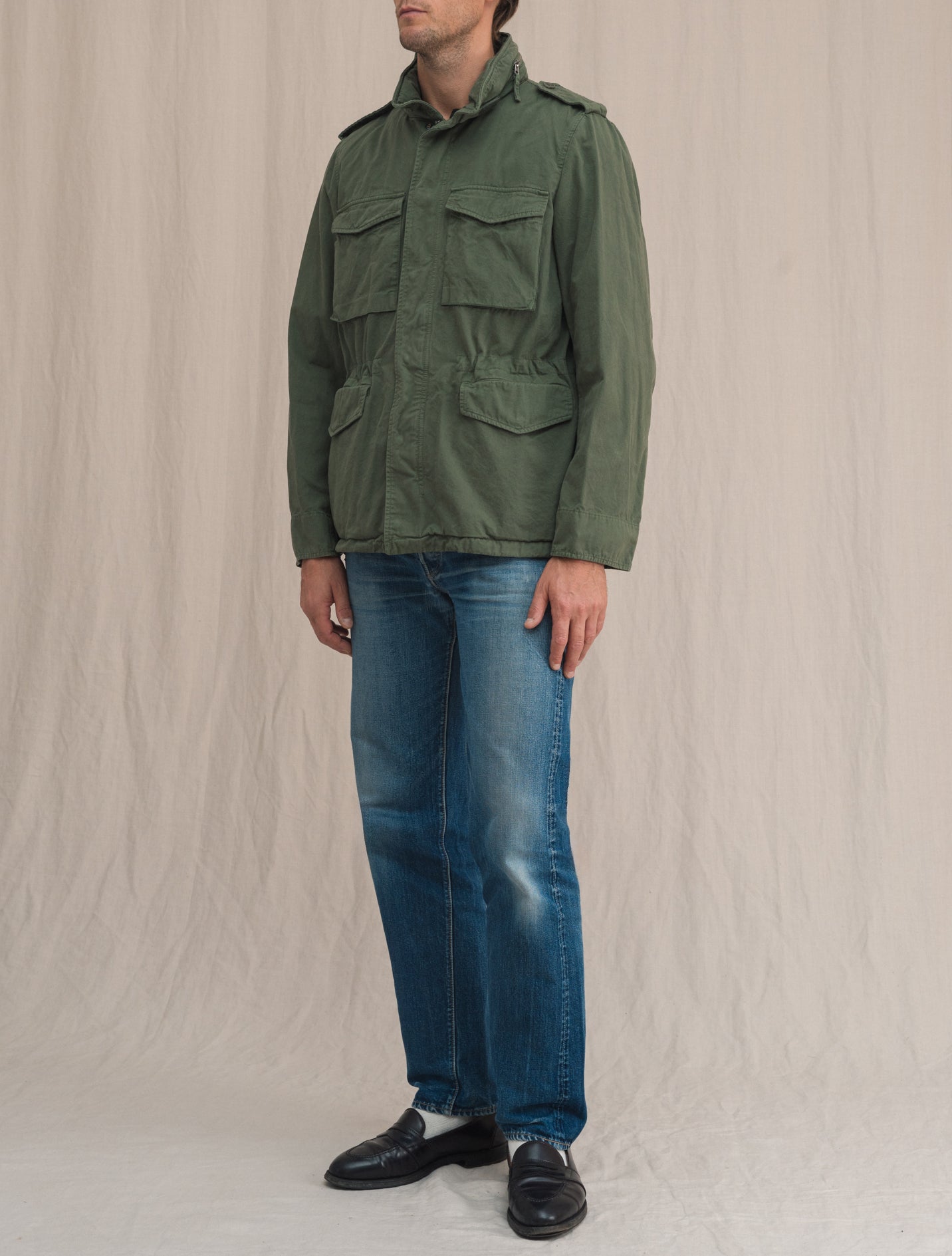 Minifield Jacket Cotton Green | Gabucci