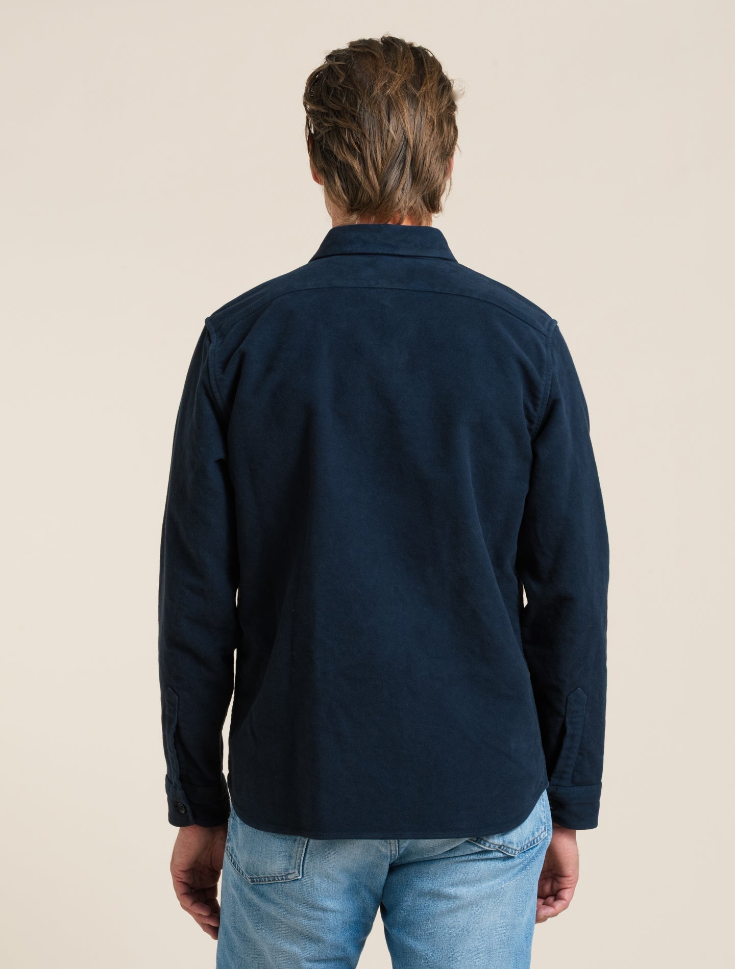 Moleskin Utility Shirt Navy Aspesi Overshirts M