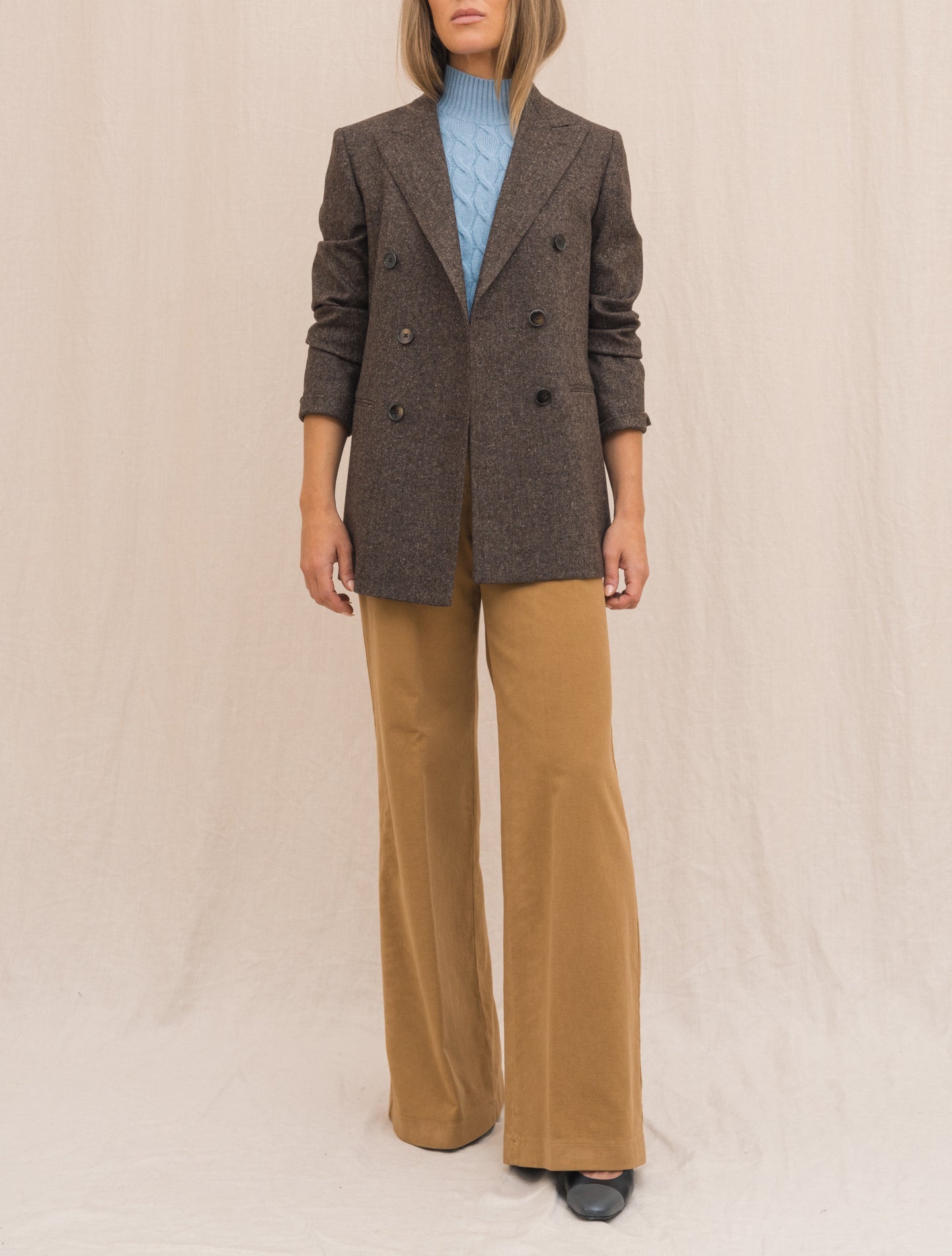 Moleskin Wide Trousers Cappuccino Aspesi Trousers Gabucci