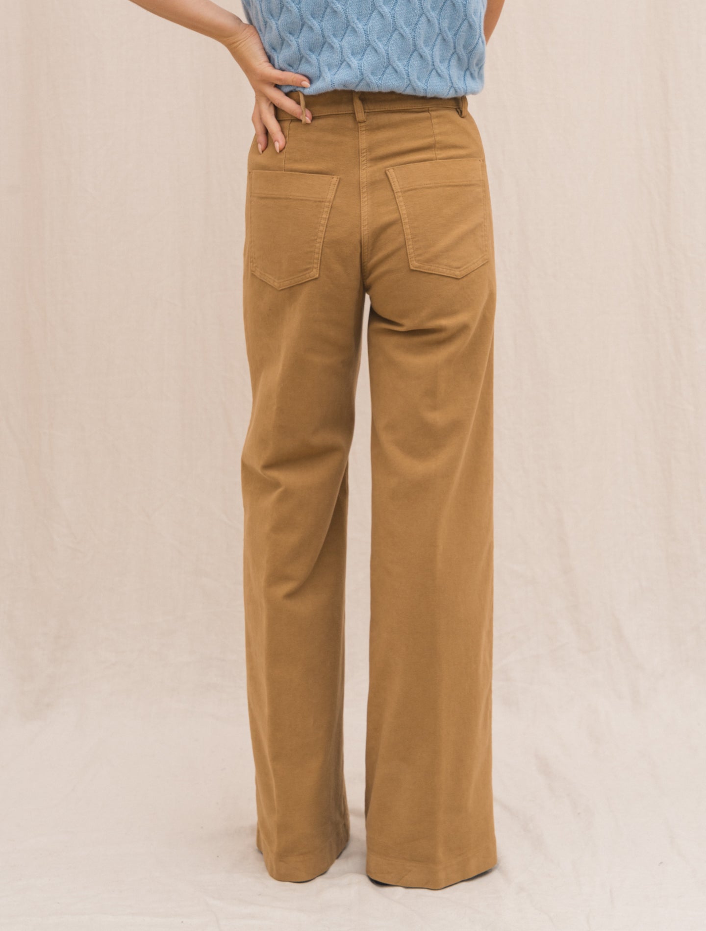 Moleskin Wide Trousers Cappuccino Aspesi Trousers IT 38