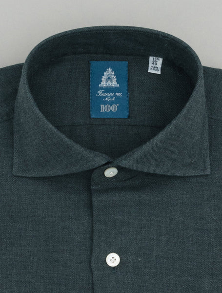 Finamore Napoli_男性 長袖シャツ　サイズ38 napoli-eduardo-cotton-cashmere
