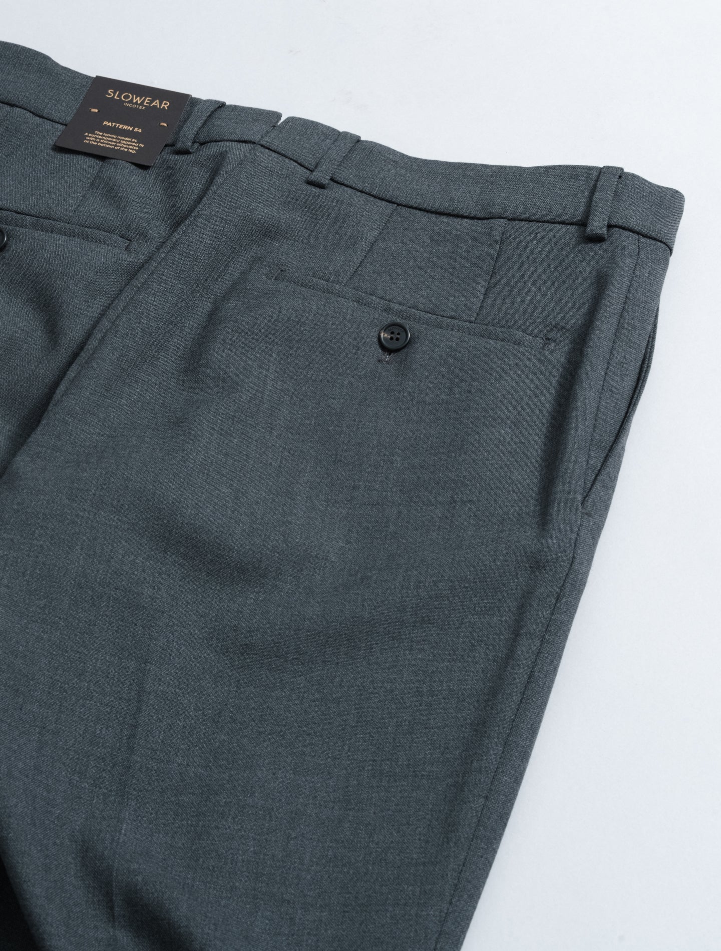 Natural Stretch Wool Trousers Grey Incotex Trousers 48