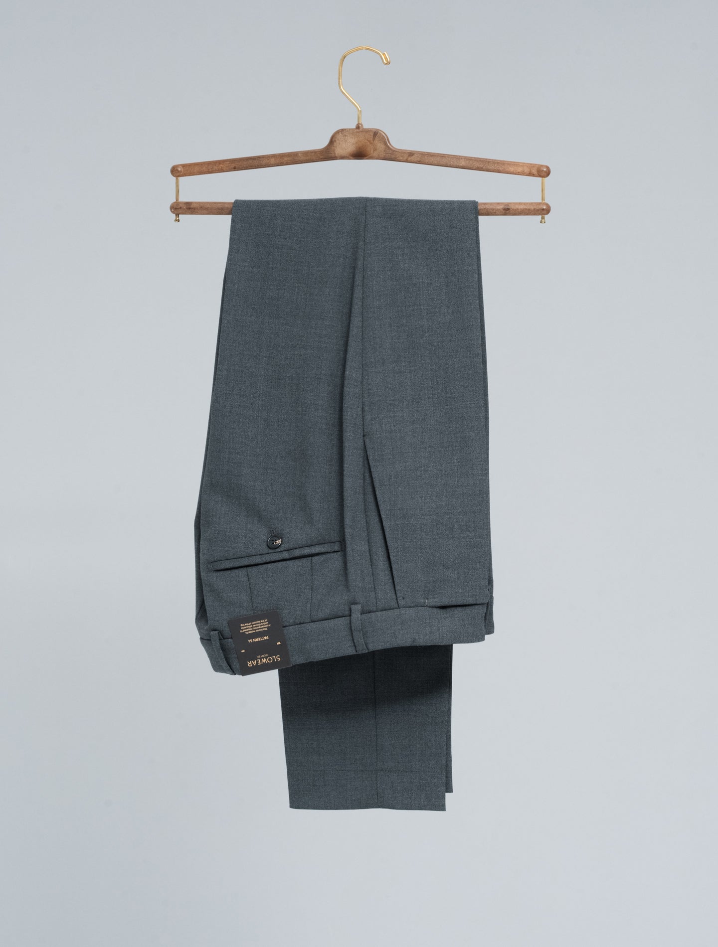 Natural Stretch Wool Trousers Grey Incotex Trousers 48
