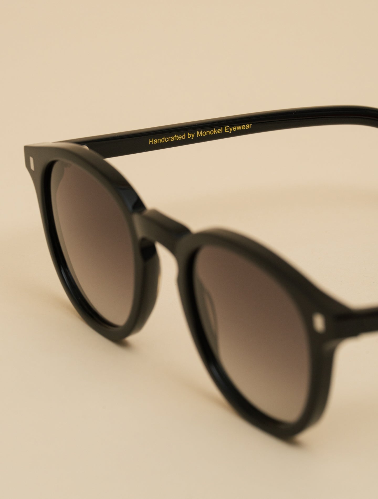 Nelson Sunglasses Black - Grey Lens Monokel Eyewear Sunglasses One Size