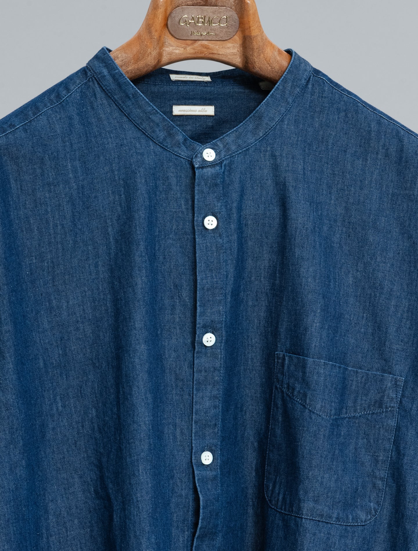 Noto Denim Shirt Blue Massimo Alba Shirts S