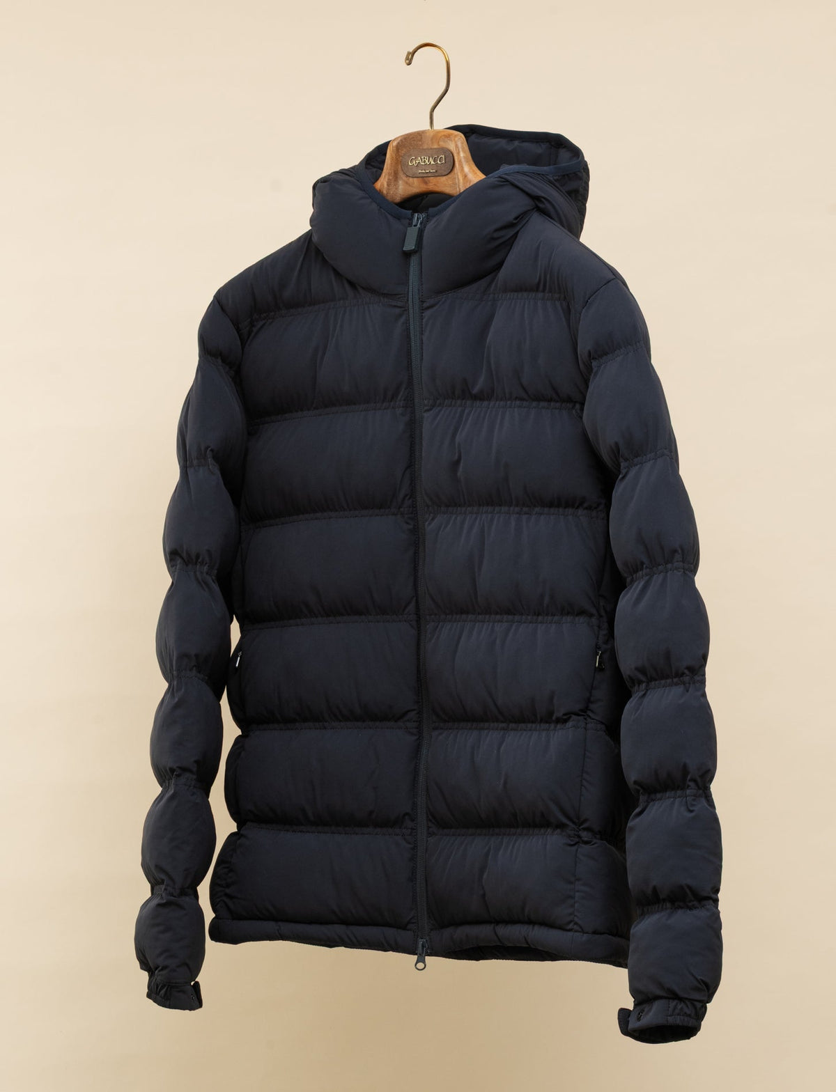 Padded Bi-Stretch Short Jacket Navy Aspesi Outerwear M
