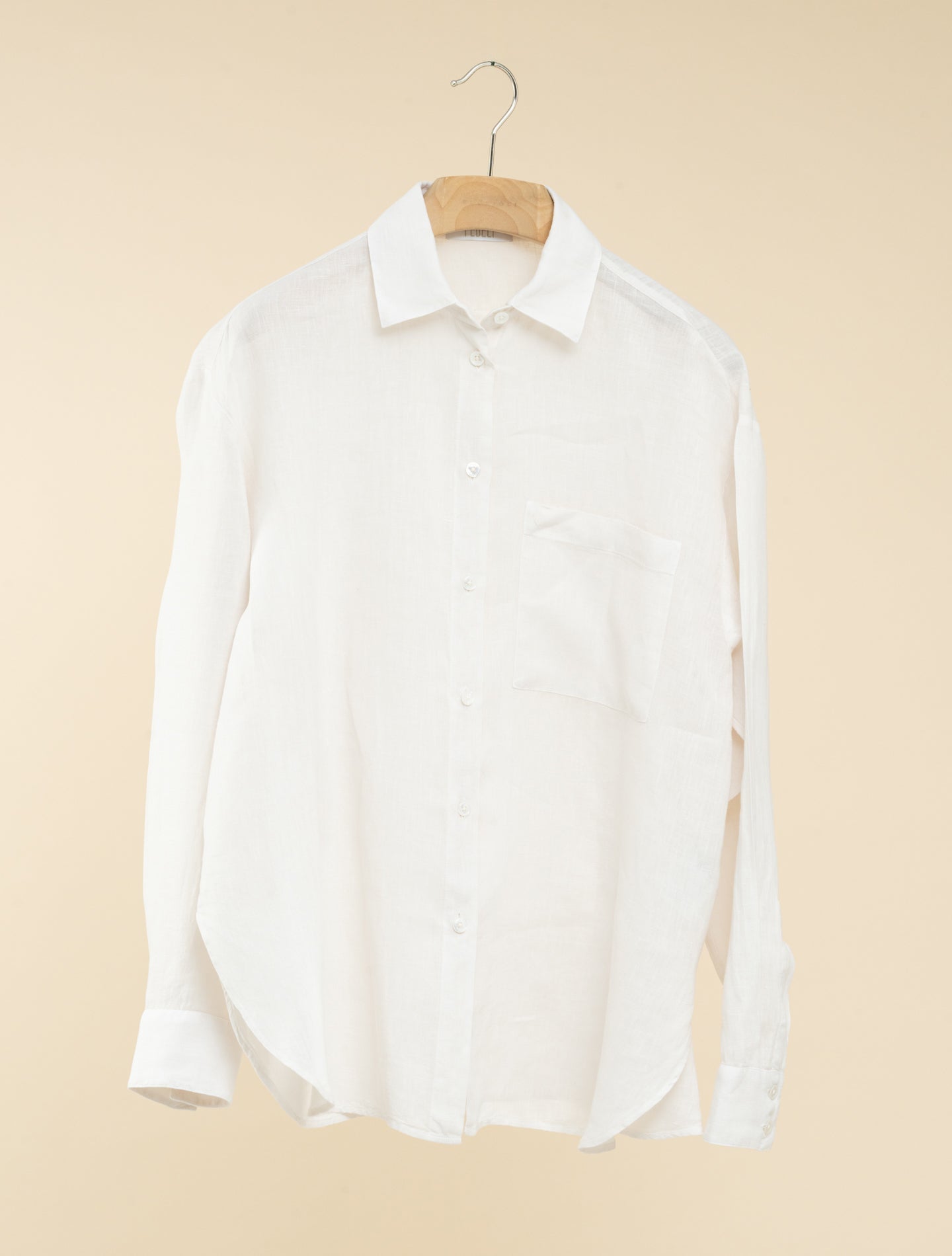 Palmaria Linen Shirt Sand Fedeli Shirts IT 38