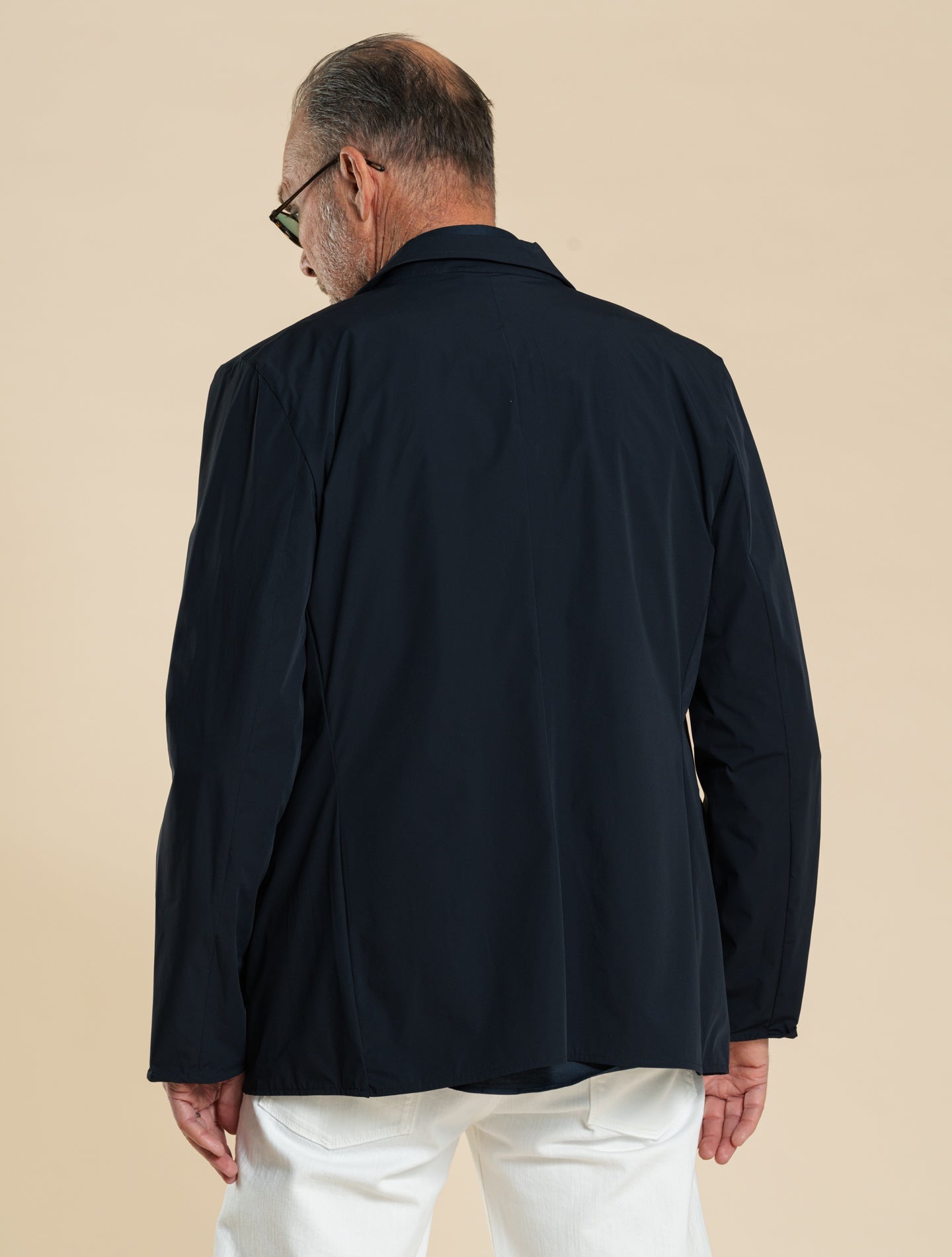 Paperino Bi - Strech Nylon Jacket Navy Aspesi Outerwear M