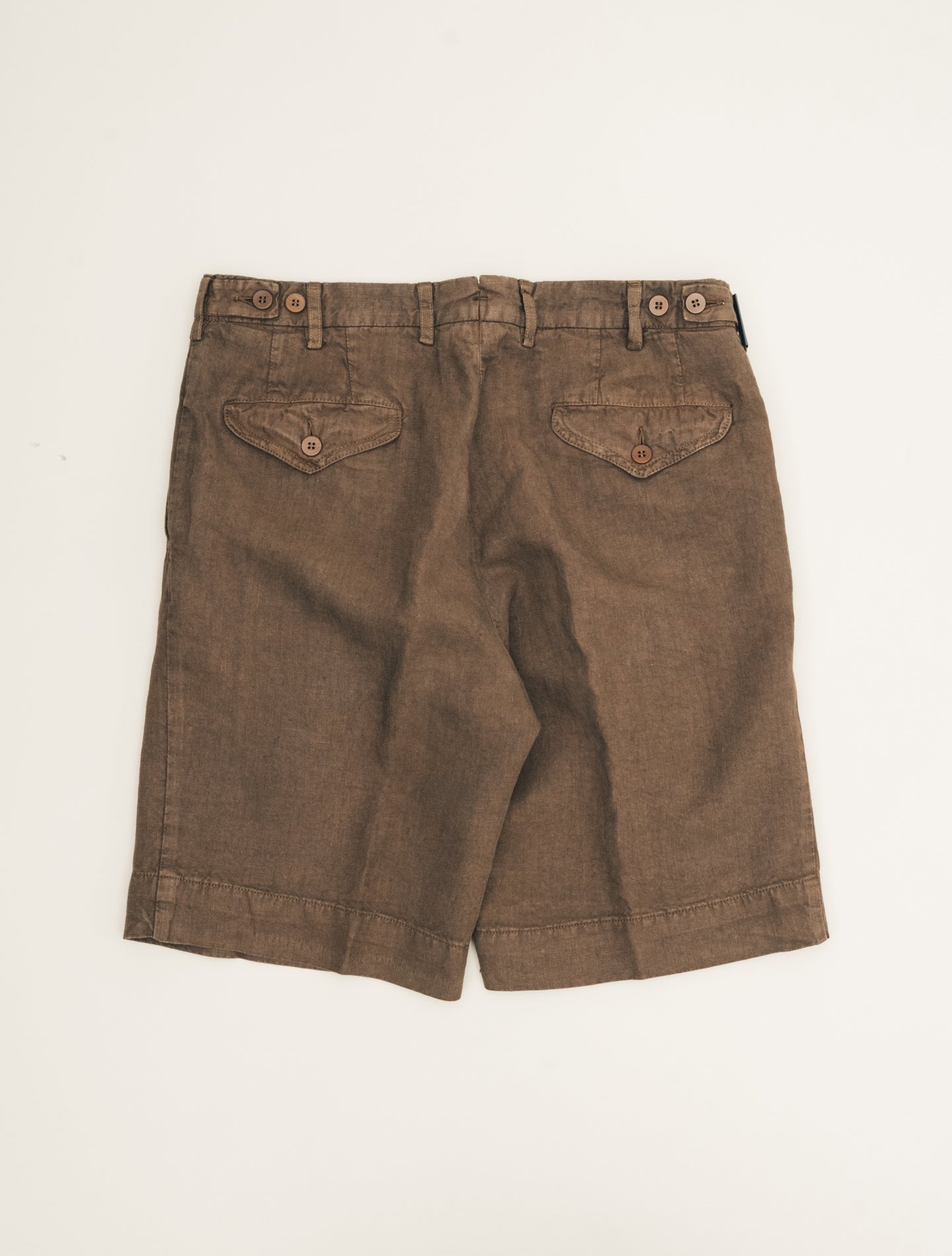 Pleated Linen Shorts Brown Rota Shorts 46