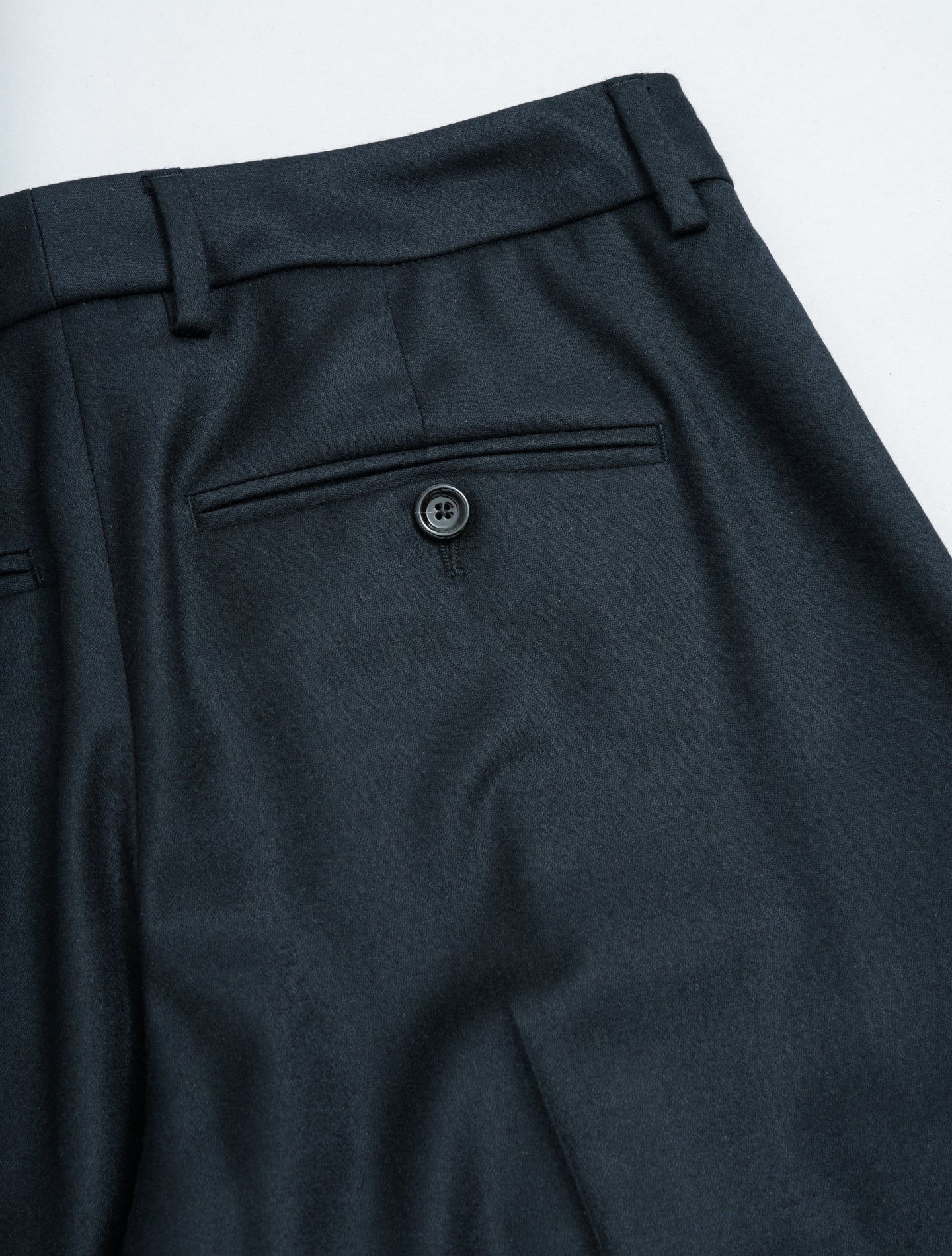 Pleated Wool Cashmere Trousers Navy Lardini Trousers IT 38