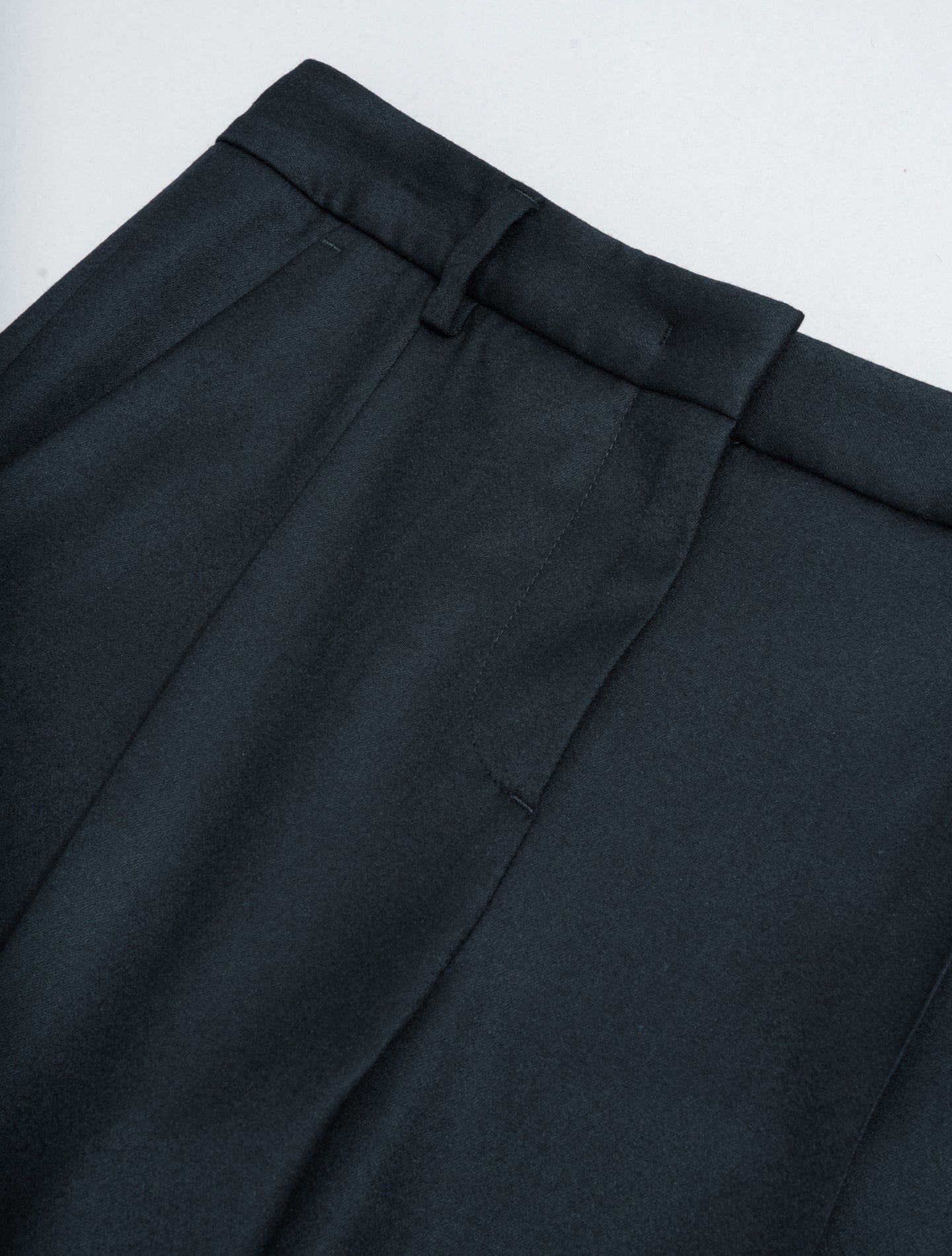 Pleated Wool Cashmere Trousers Navy Lardini Trousers IT 38