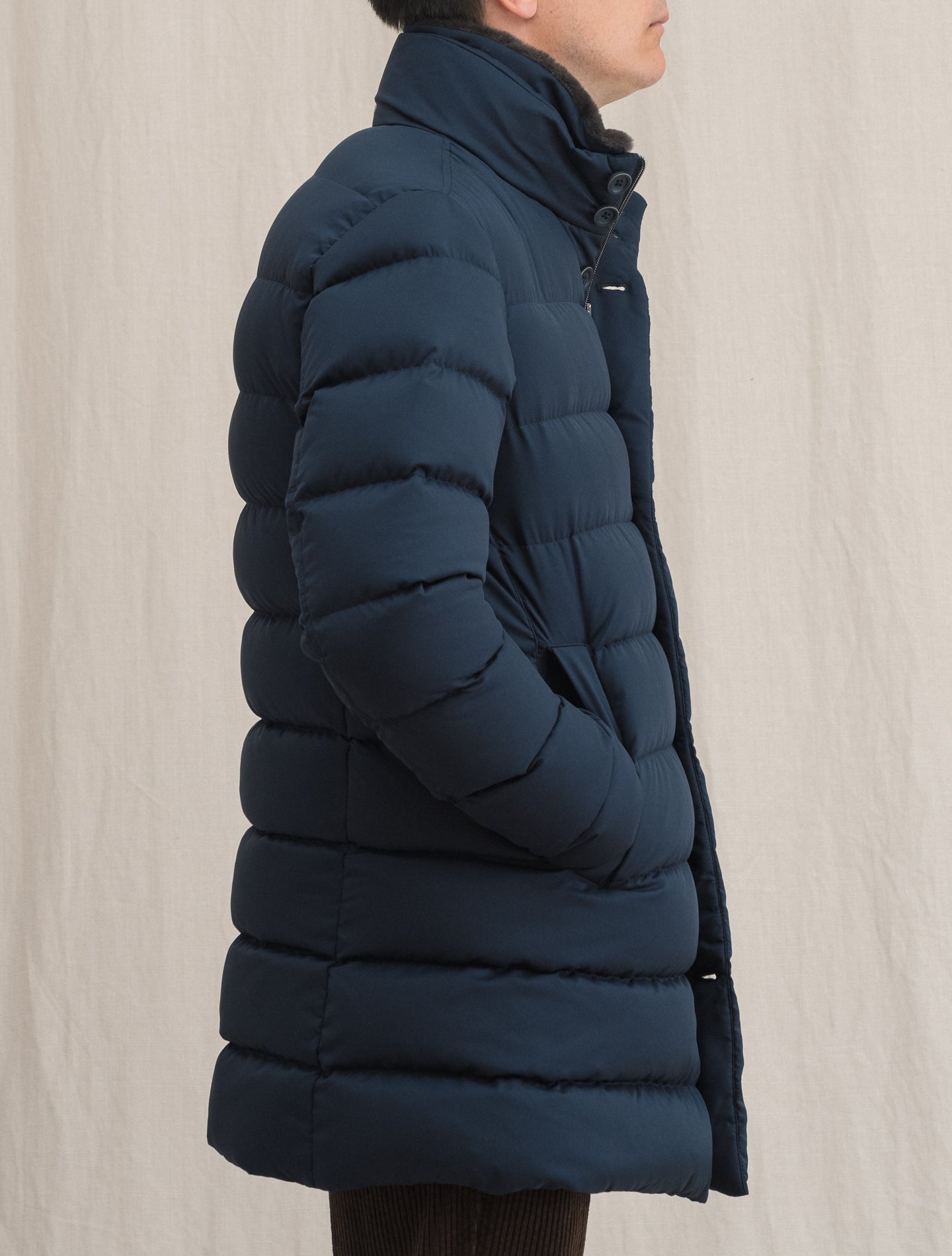 Polar Tech Down Jacket Navy | Gabucci