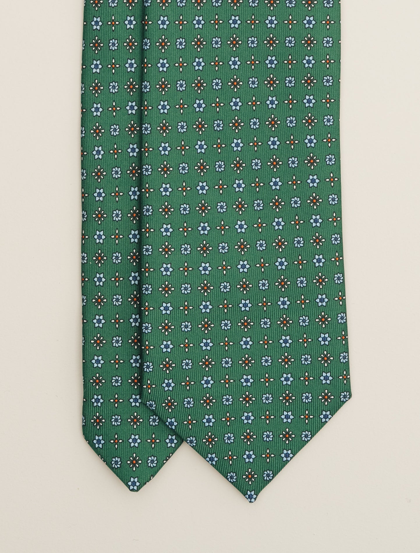 Printed Silk Tie Green Marinella Ties One Size