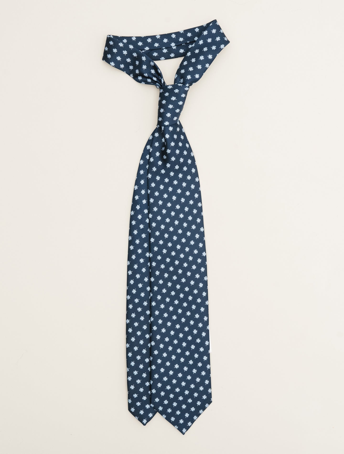 Printed Silk Tie Midnight Blue Marinella Ties One Size