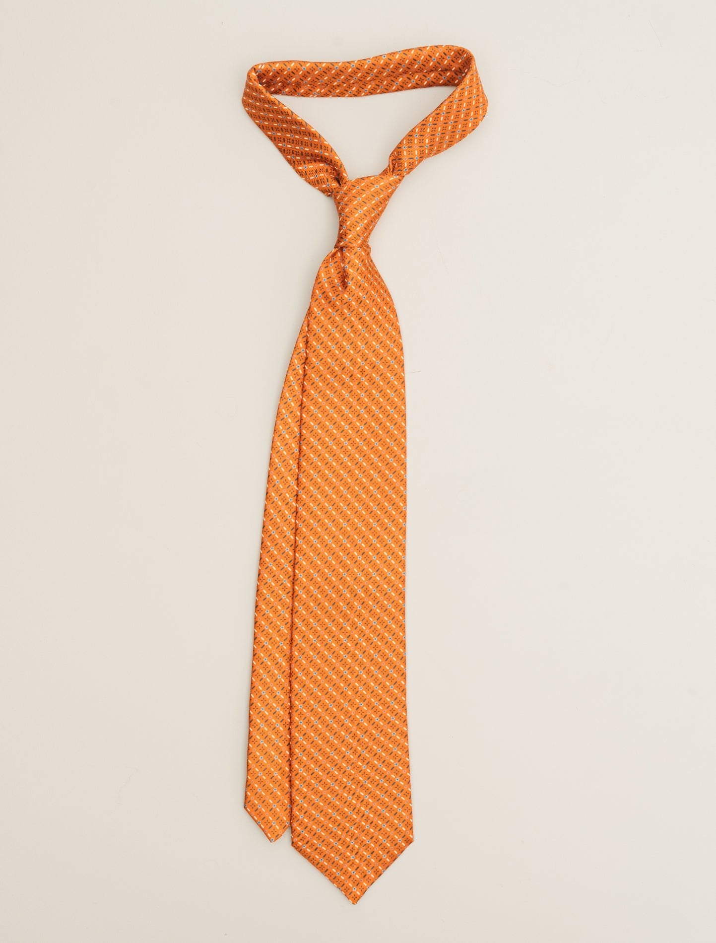 Printed Silk Tie Orange Marinella Ties One Size