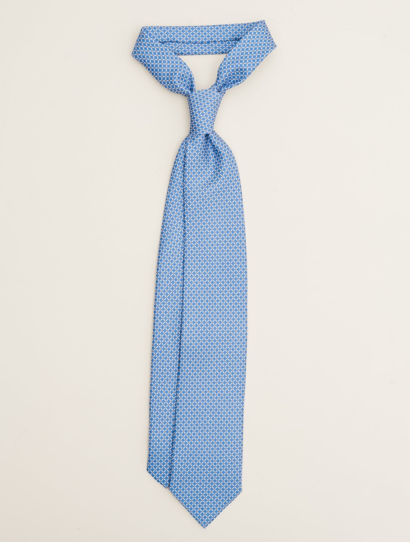Printed Silk Tie Sky Blue Marinella Ties One Size