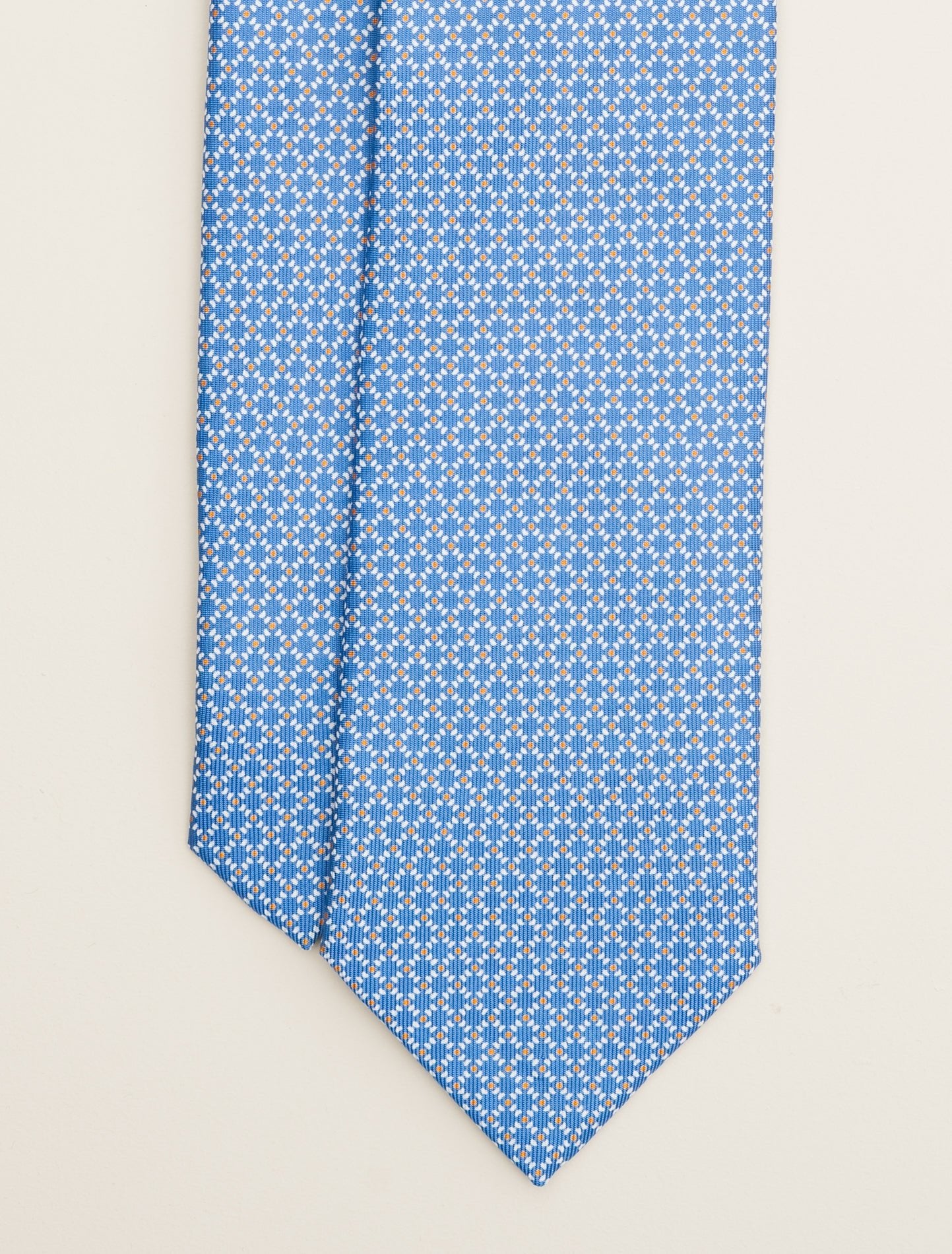 Printed Silk Tie Sky Blue Marinella Ties One Size