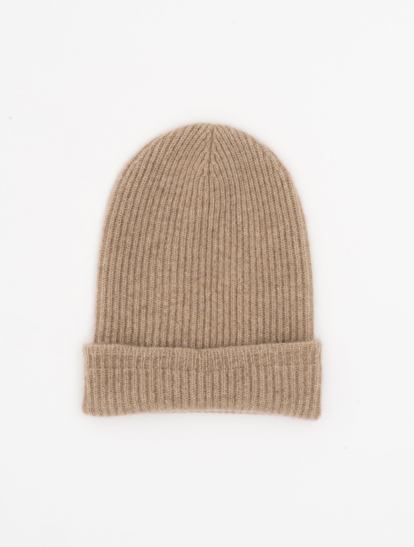 Puro Filo Cashmere Beanie Natural Fioroni Hats One Size