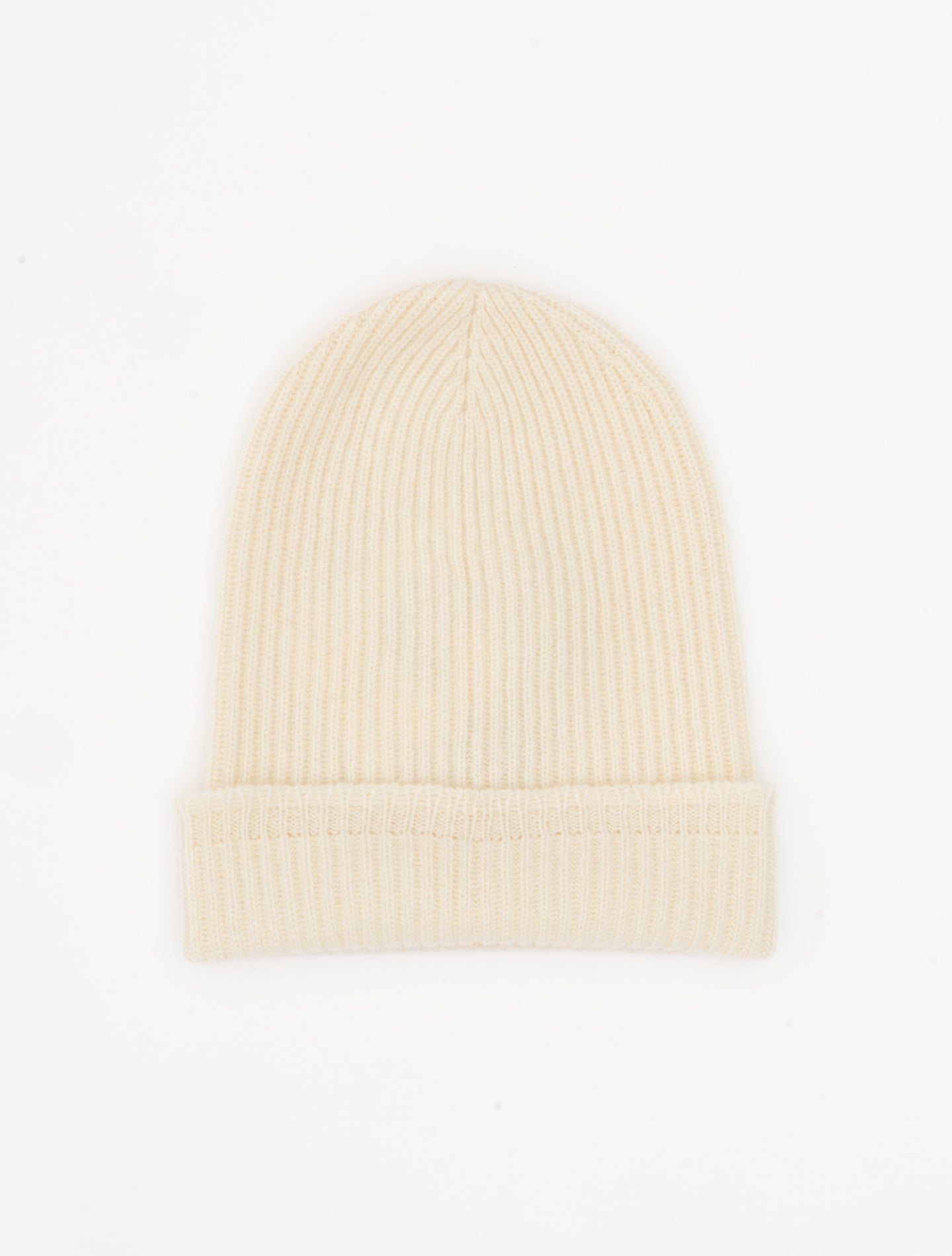 Puro Filo Cashmere Beanie Off White Fioroni Hats One Size