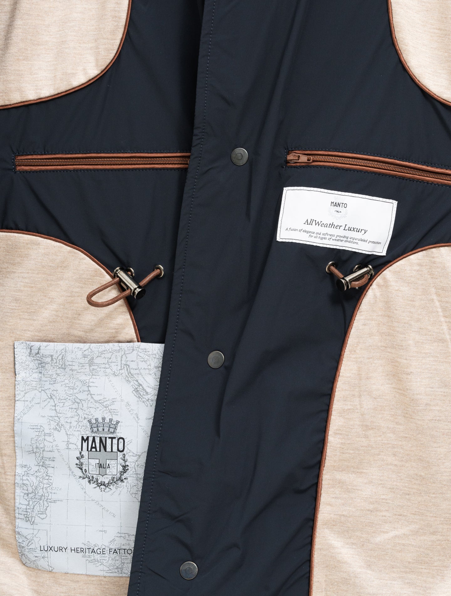 Quattro Field Padded Jacket Navy Manto Outerwear 48